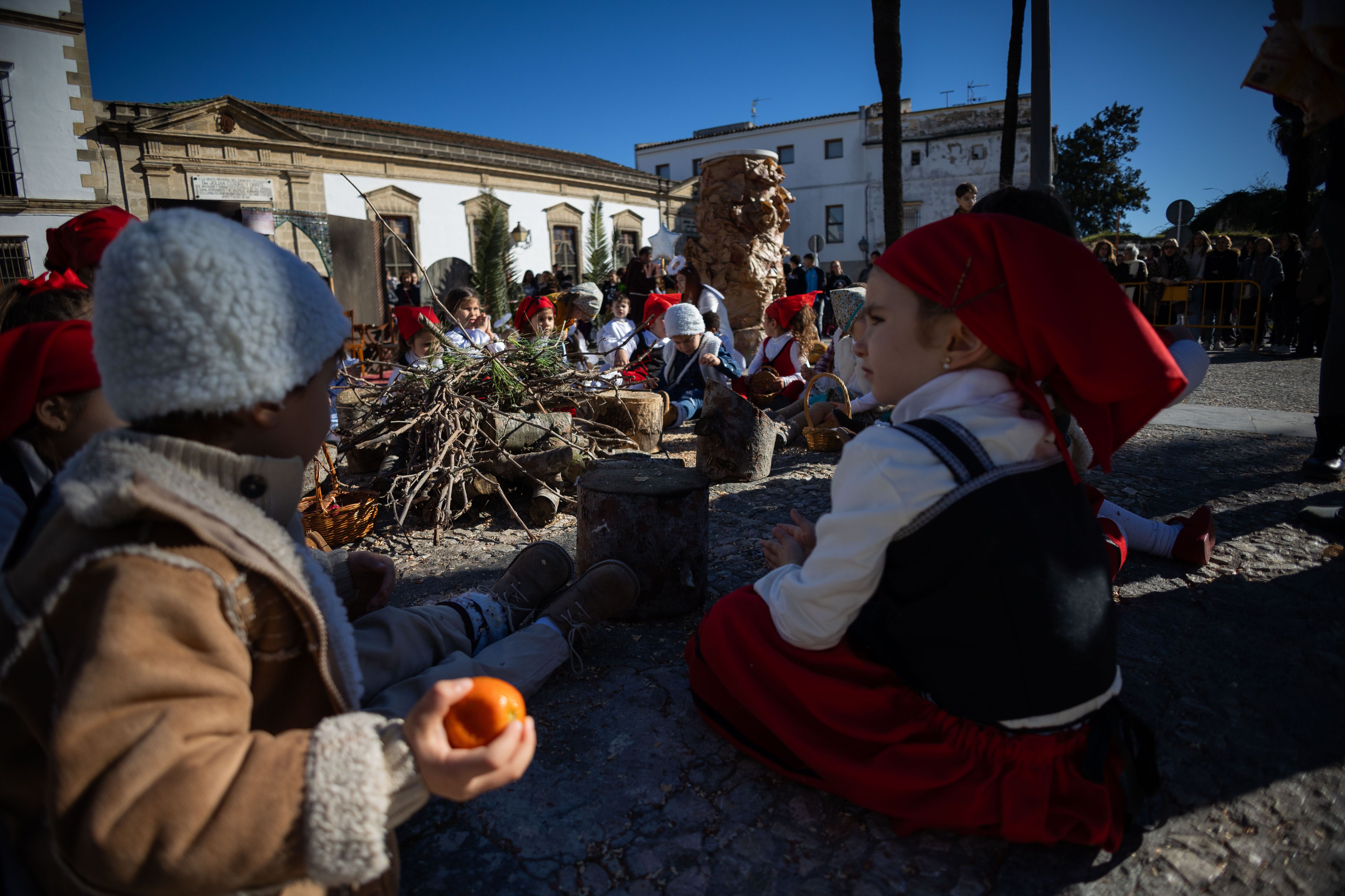 Un Belén viviente en pleno barrio de San Mateo