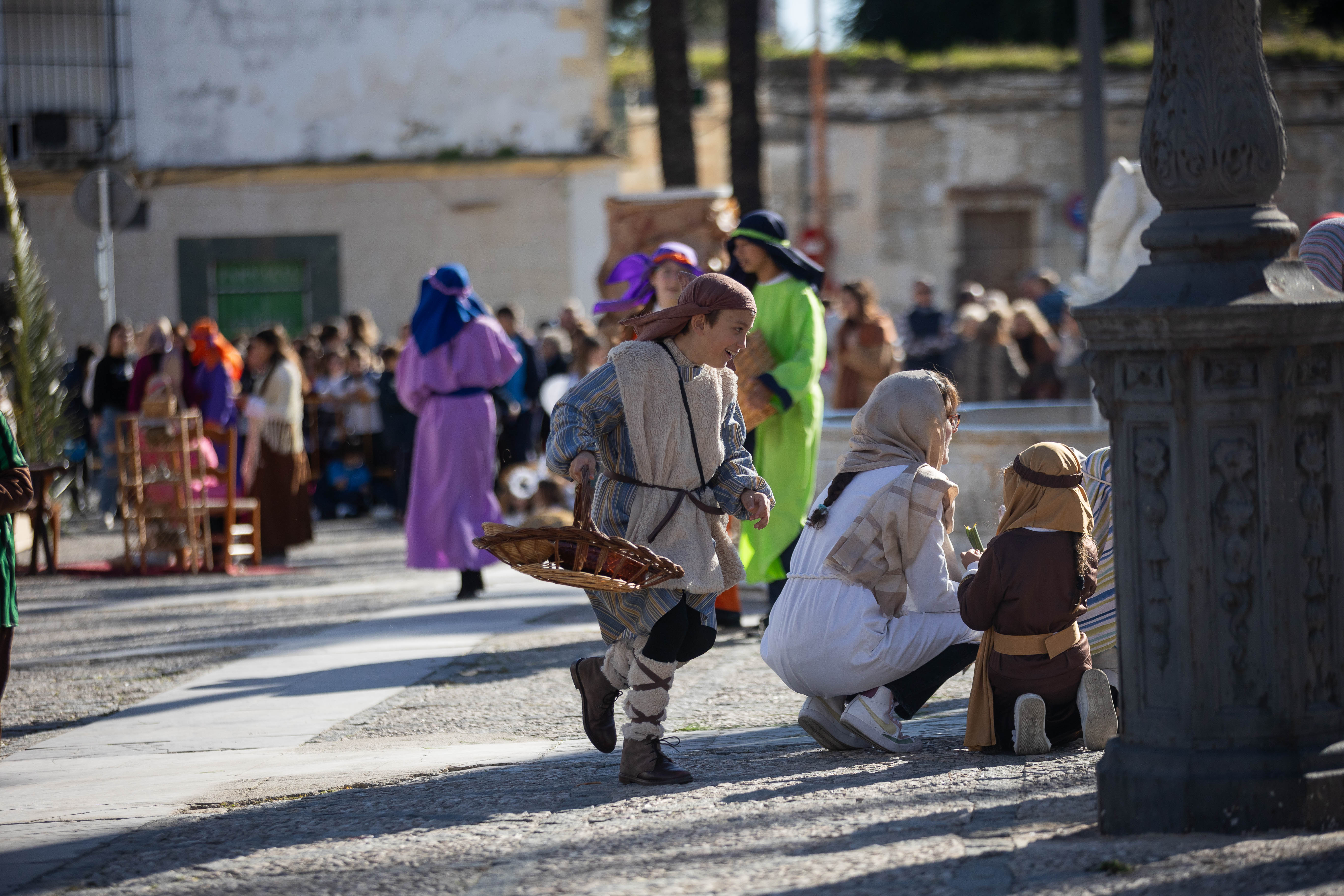 Un Belén viviente en pleno barrio de San Mateo