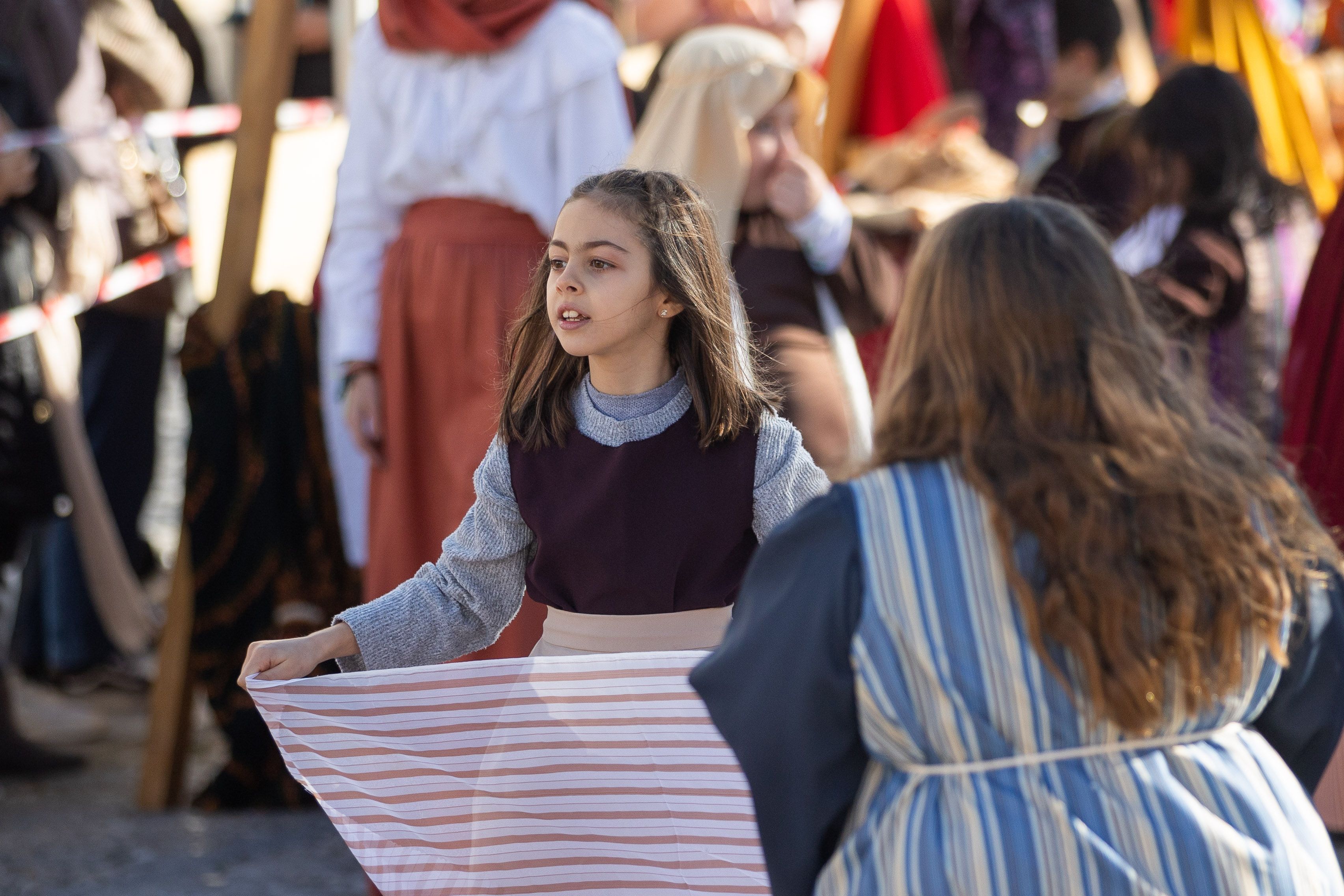 Un Belén viviente en pleno barrio de San Mateo
