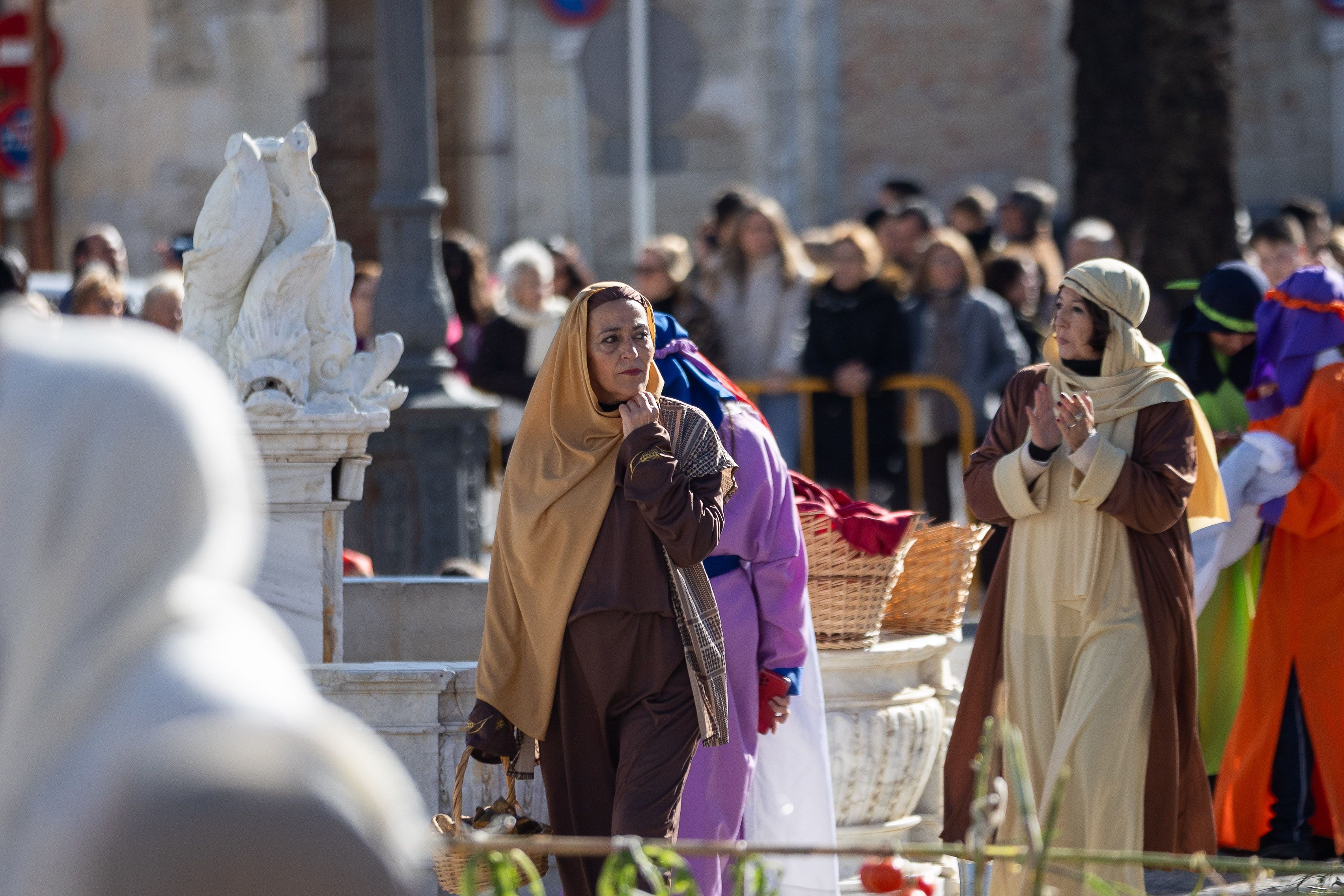 Un Belén viviente en pleno barrio de San Mateo