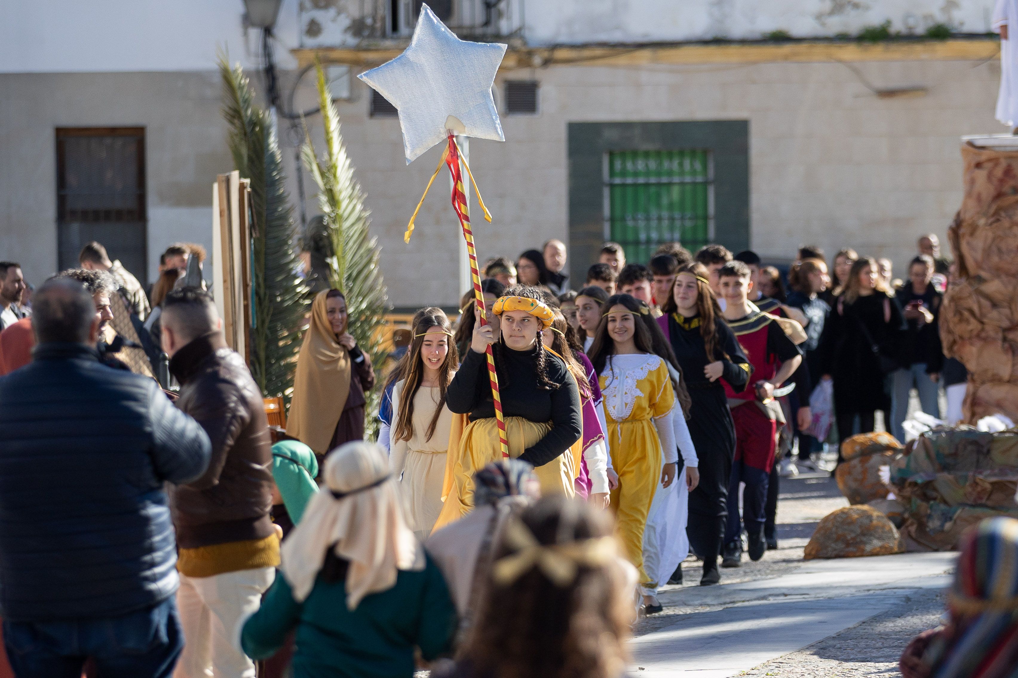 Un Belén viviente en pleno barrio de San Mateo