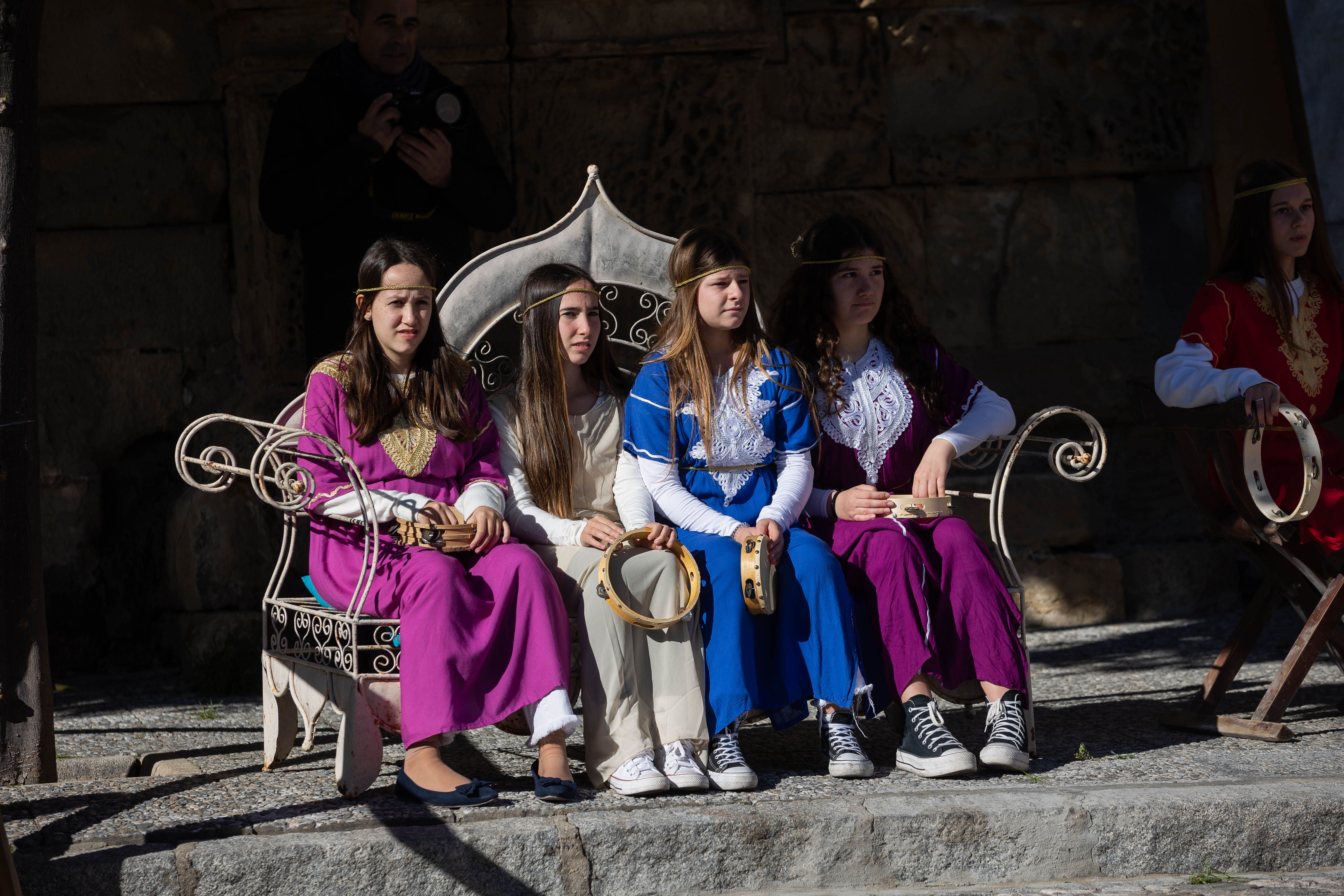 Un Belén viviente en pleno barrio de San Mateo