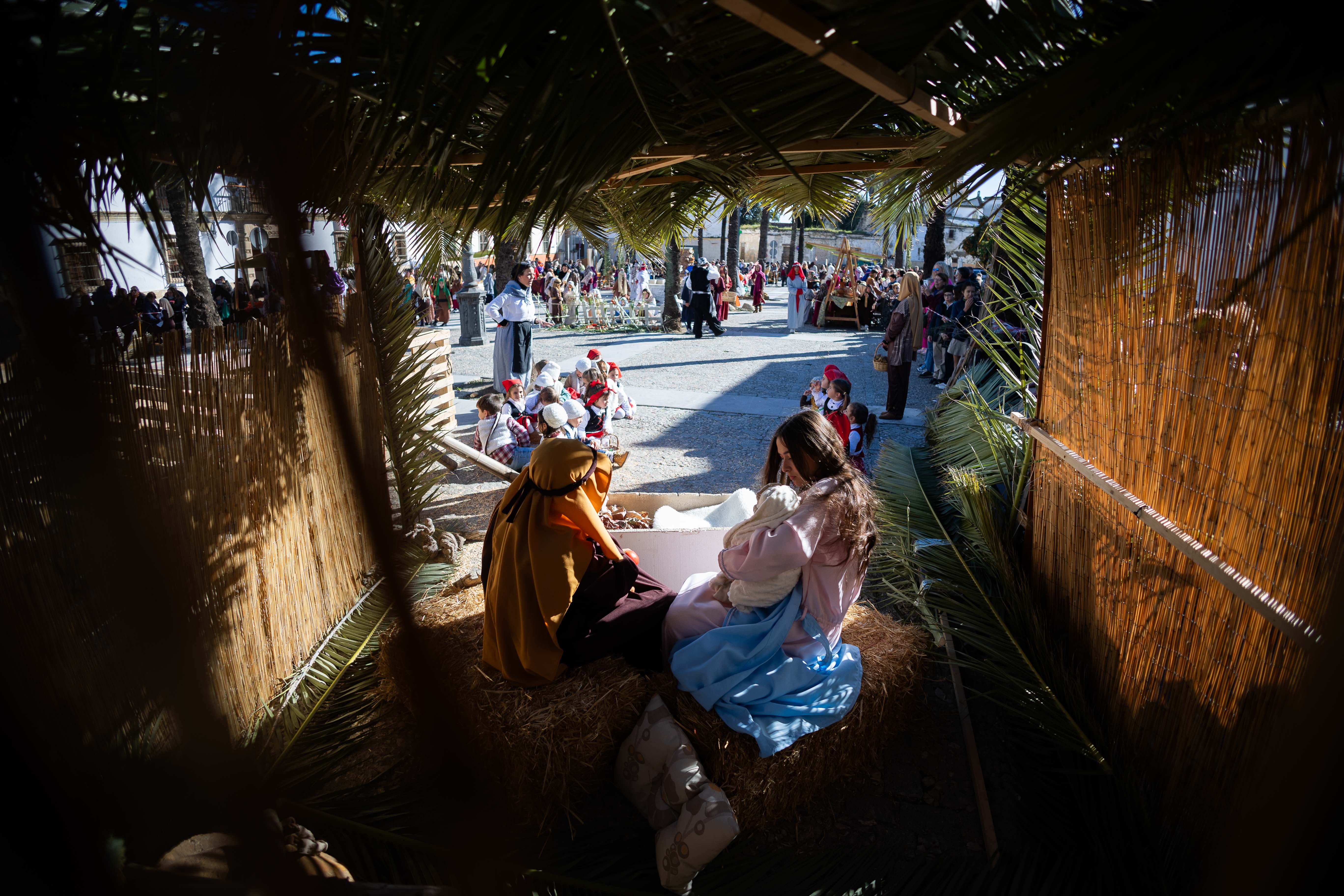 Un Belén viviente en pleno barrio de San Mateo
