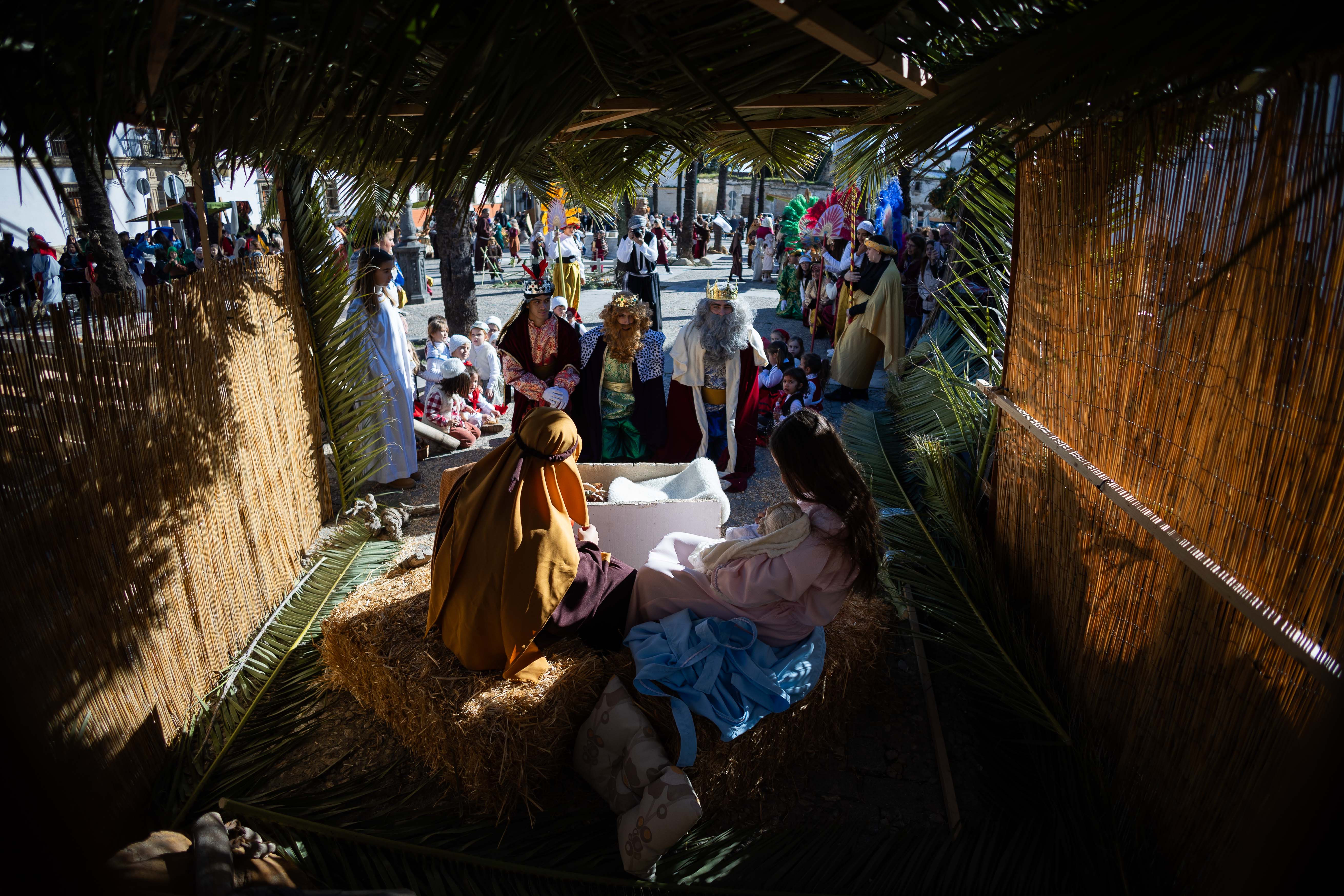 Un Belén viviente en pleno barrio de San Mateo