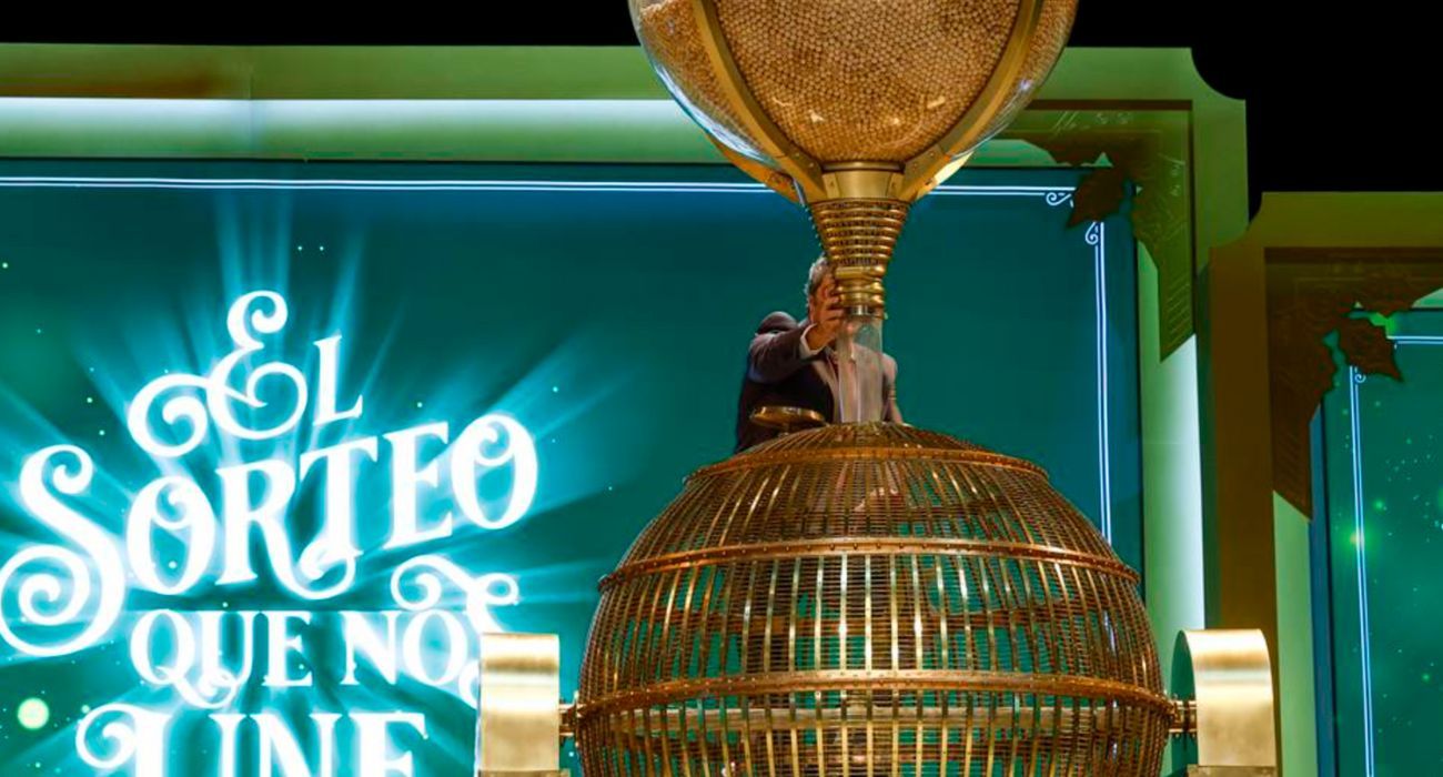 Las bolas de la suerte de la Lotería de Navidad.