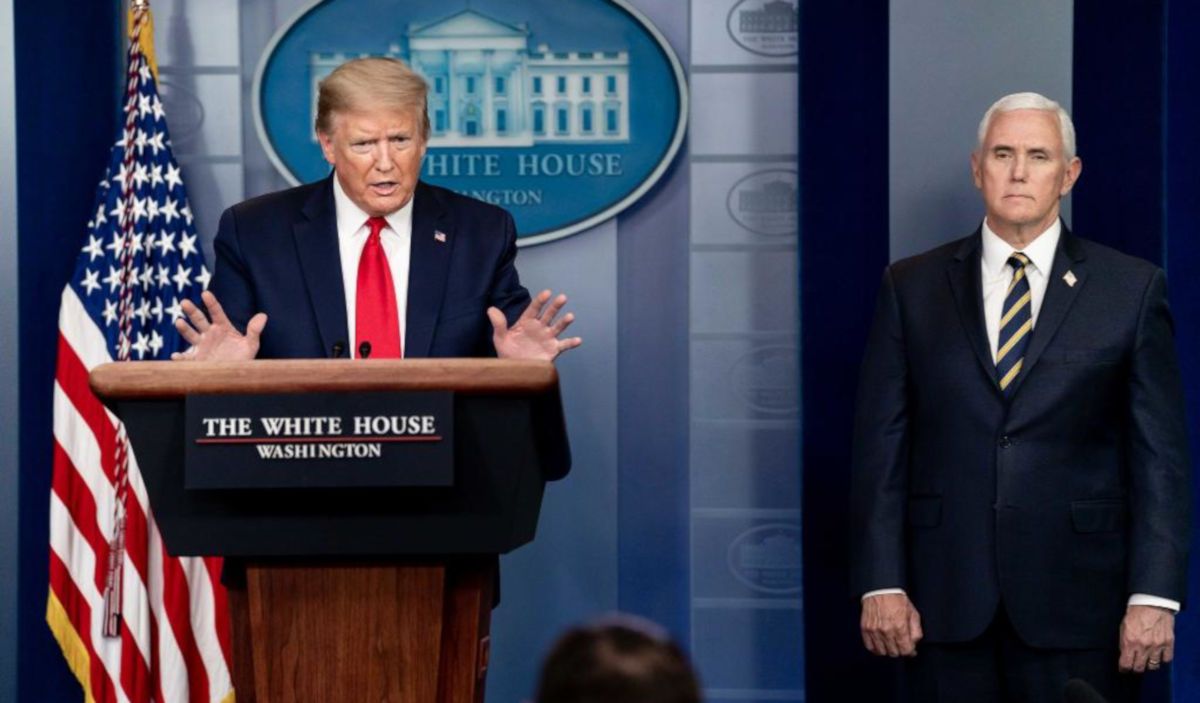 Donald Trump, en rueda de prensa. FOTO: Casa Blanca