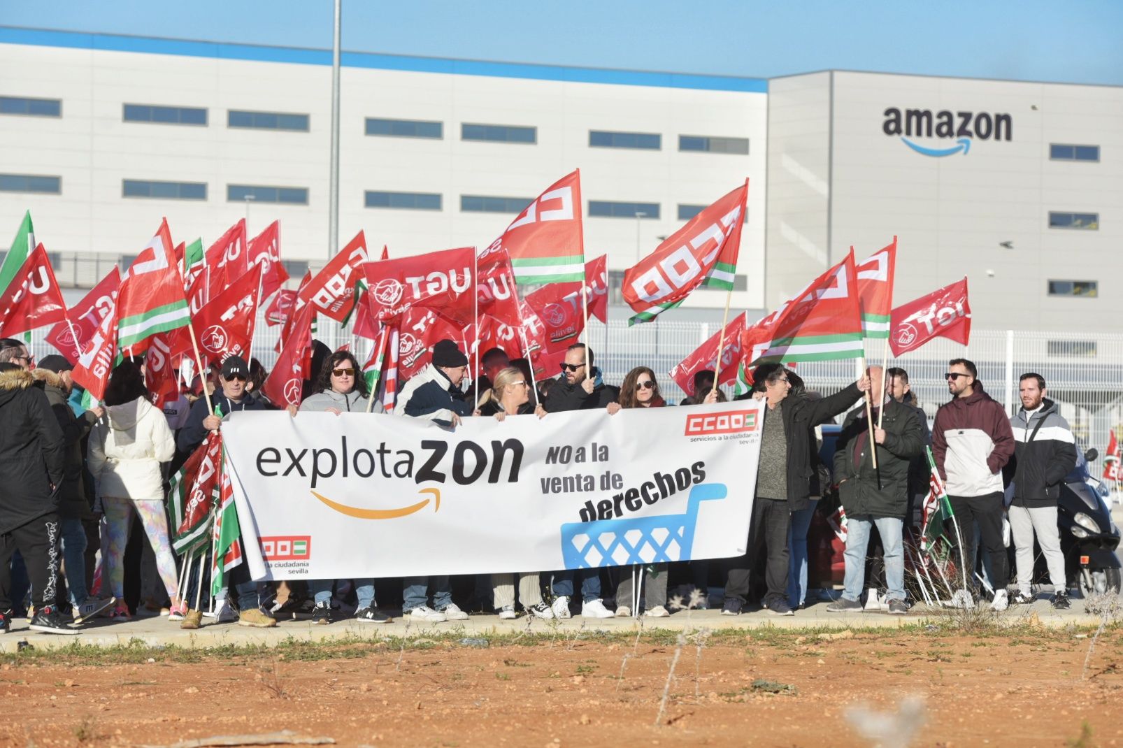 Protestas Amazon Sevilla 1
