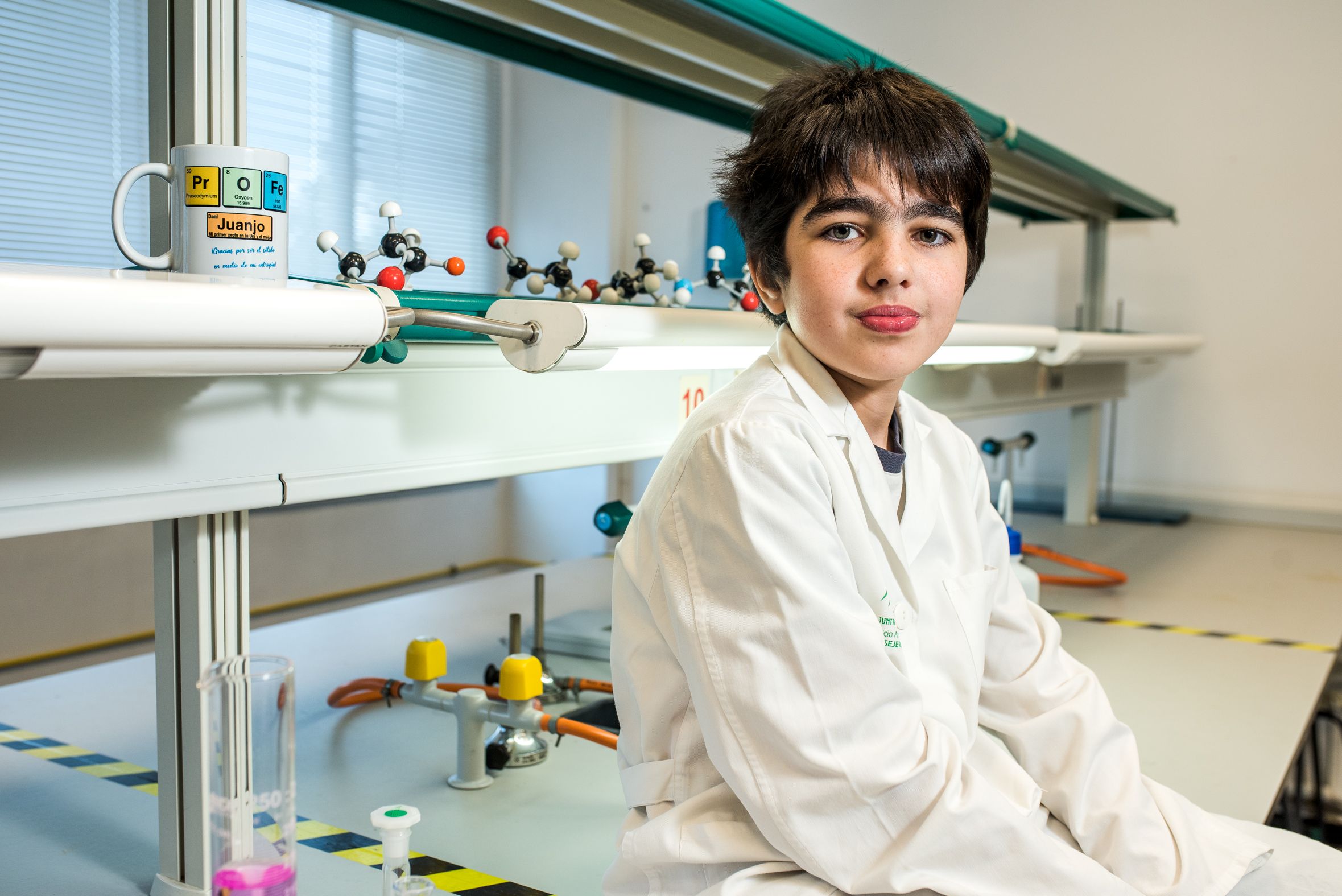 Daniel, estudiante sevillano en la Universidad Pablo de Olavide con 12 años.