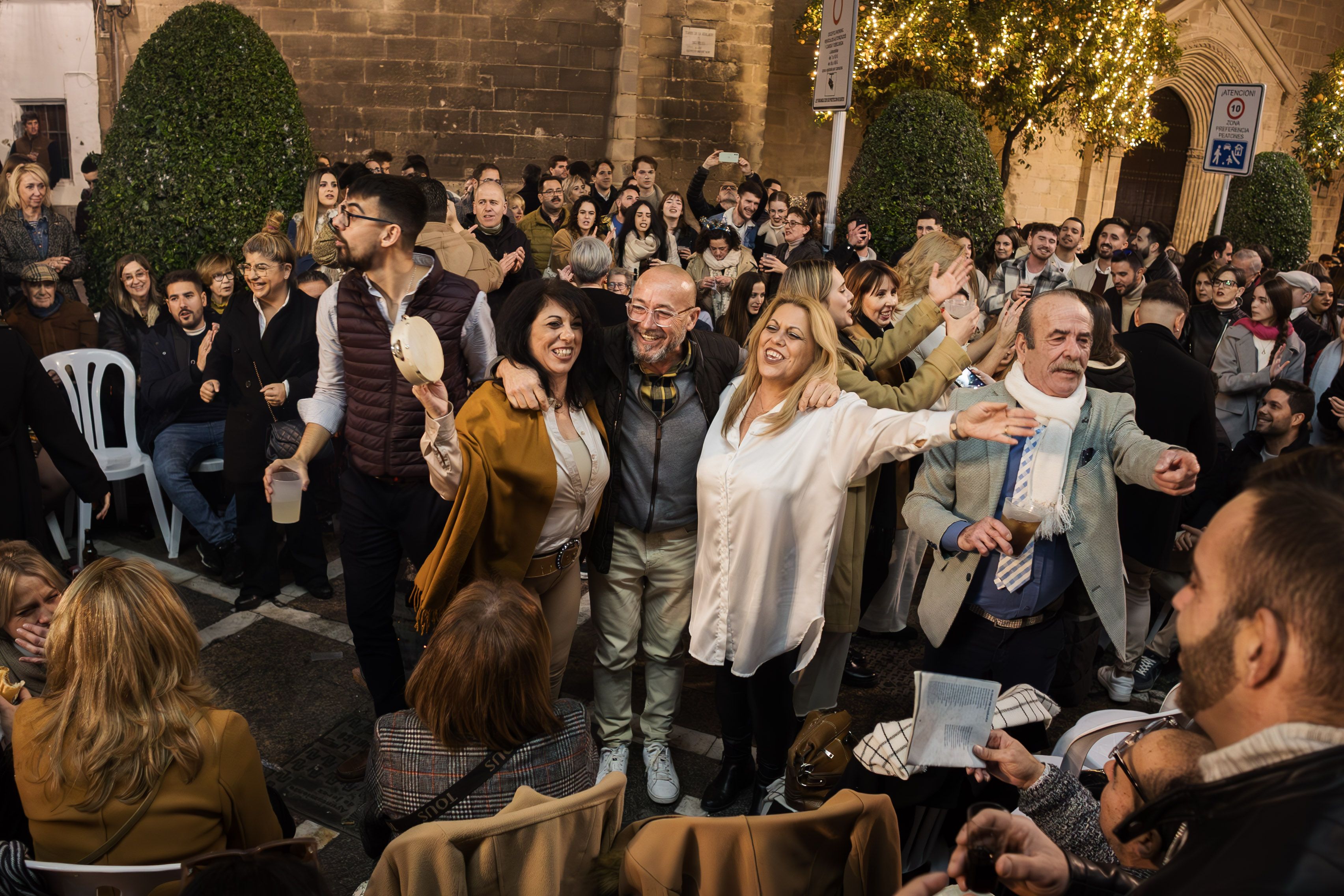 Zambomba en plaza Plateros