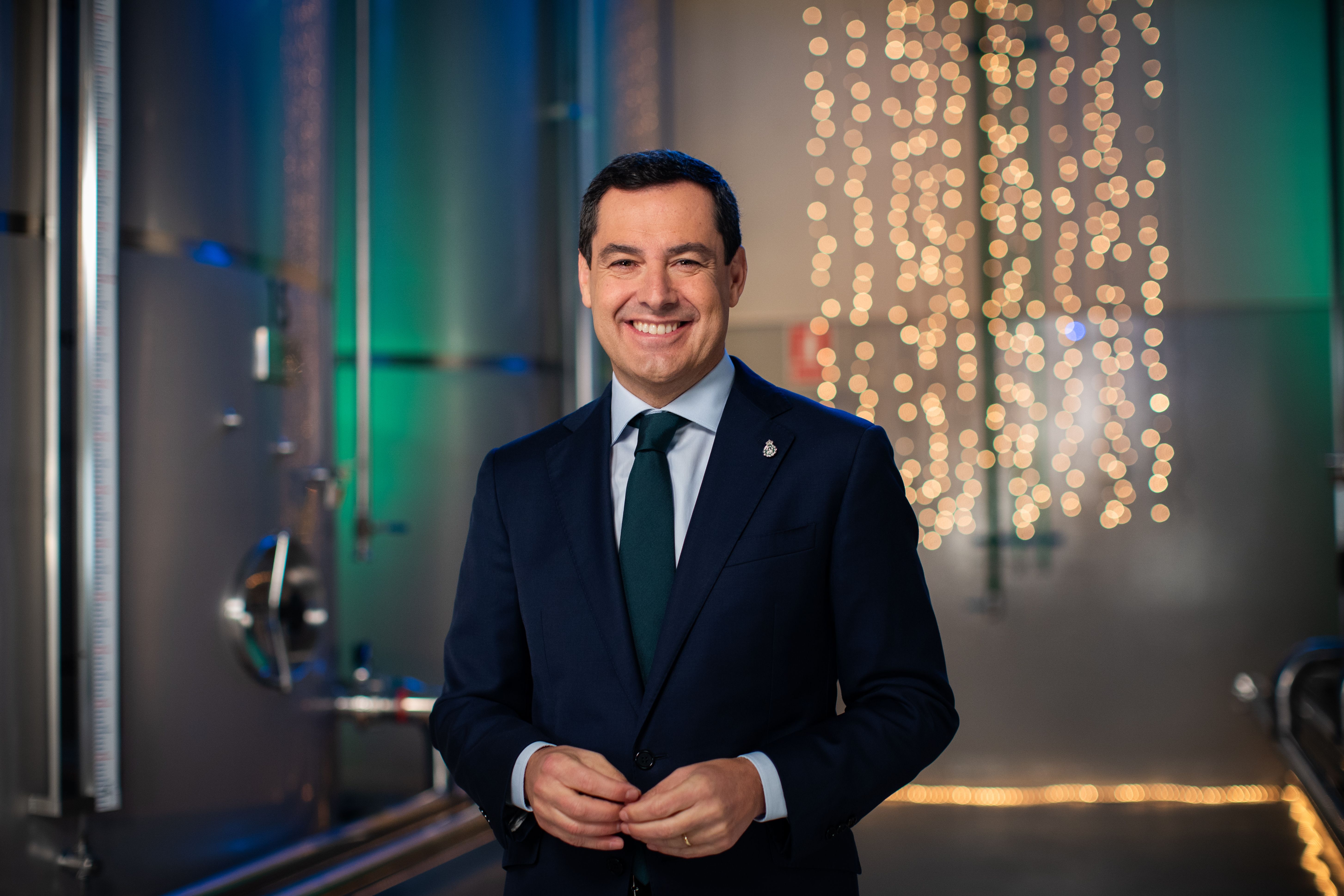 Mensaje de Juanma Moreno en 2022.