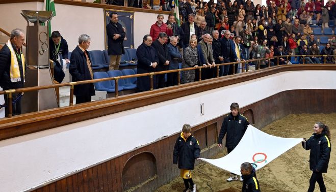 Uno de los momentos de la inauguración de la Olimpiada Marianista.