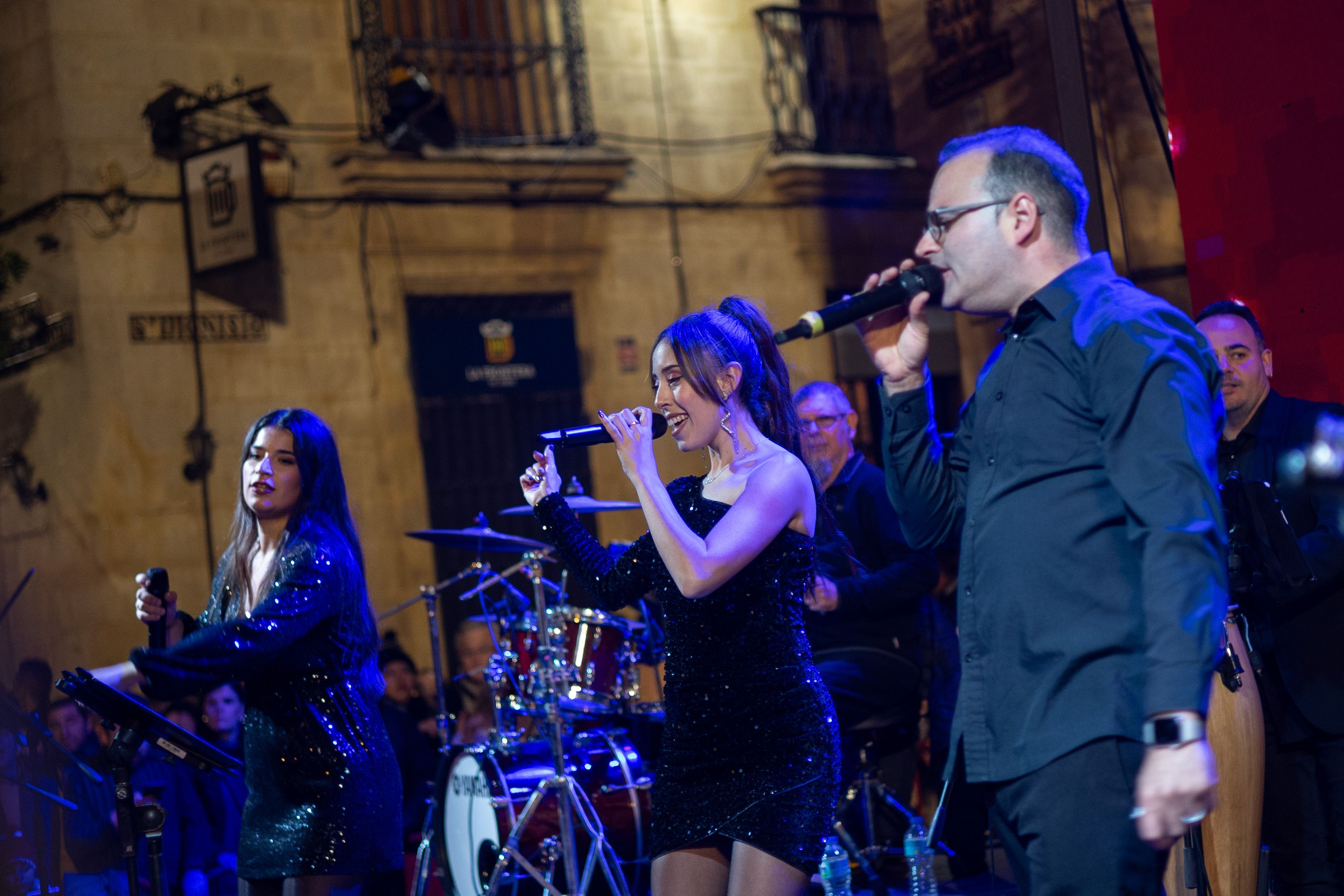 Las imágenes del centro de Jerez tras las campanadas