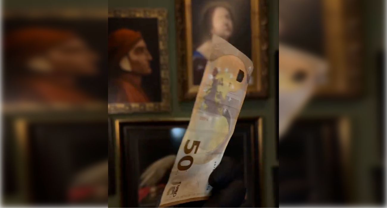 Pol Tattoo ha transformado billetes de 50 euros en obras de arte.