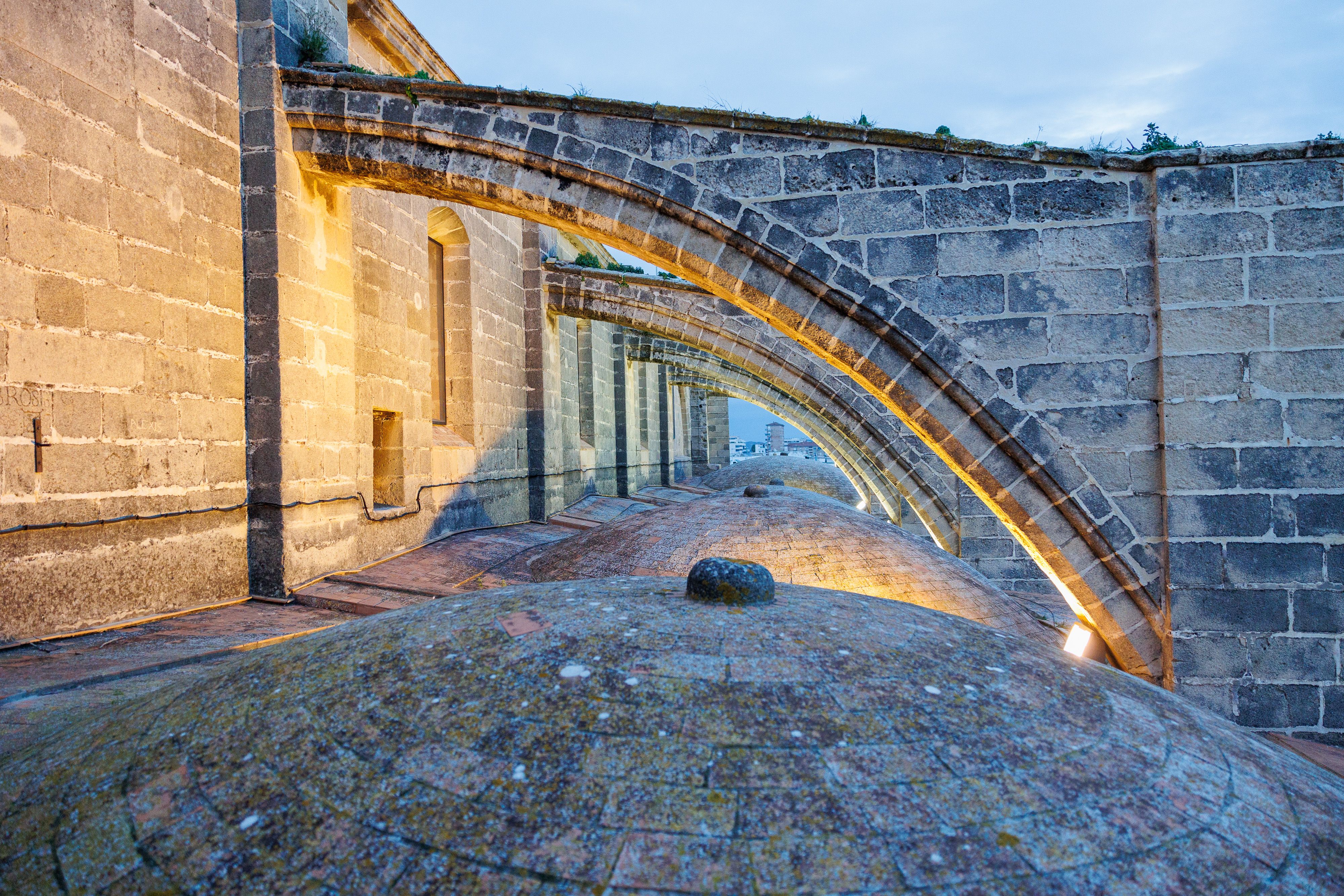 Vista de las cubiertas de la Iglesia Mayor Prioral en El Puerto. Vista de las cubiertas de la Iglesia Mayor Prioral en El Puerto.