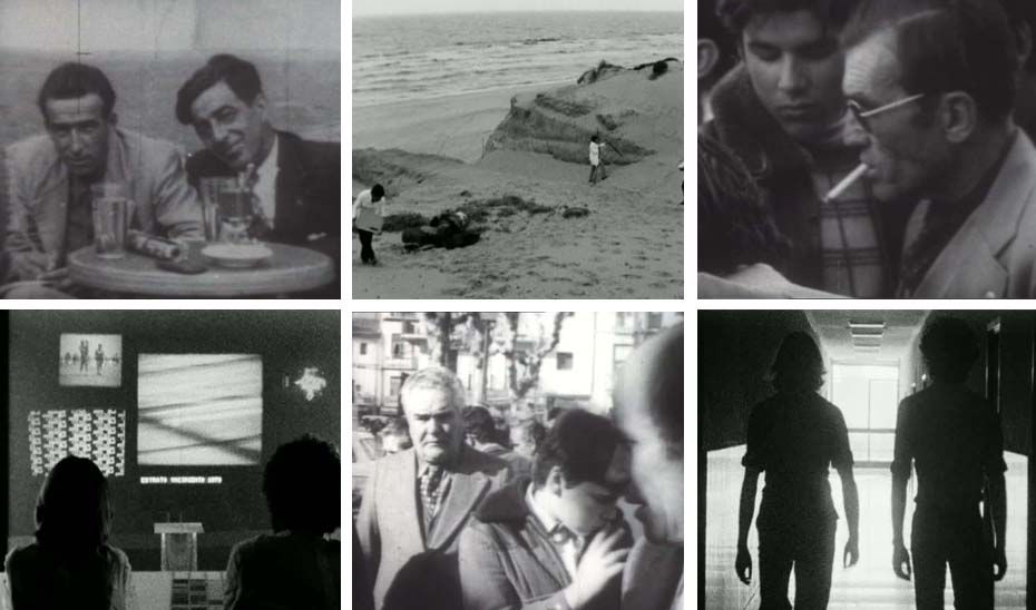 Fotogramas de 'La Alameda' y 'C.A.7.9. Un enigma del futuro', producciones de Bollaín recuperadas por la Filmoteca de Andalucía.