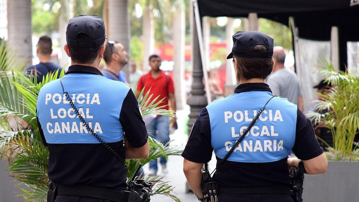 Policía Local canaria, en una imagen de archivo.