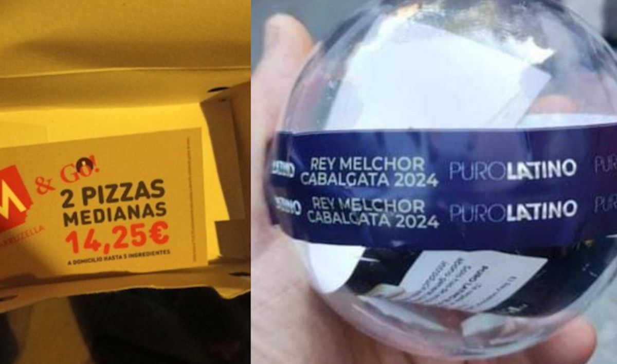 Cajas con ofertas y bolas lanzadas en la cabalgata de Reyes de El Puerto.