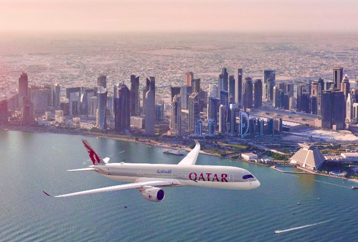 Vista aérea de Doha, en Qatar.