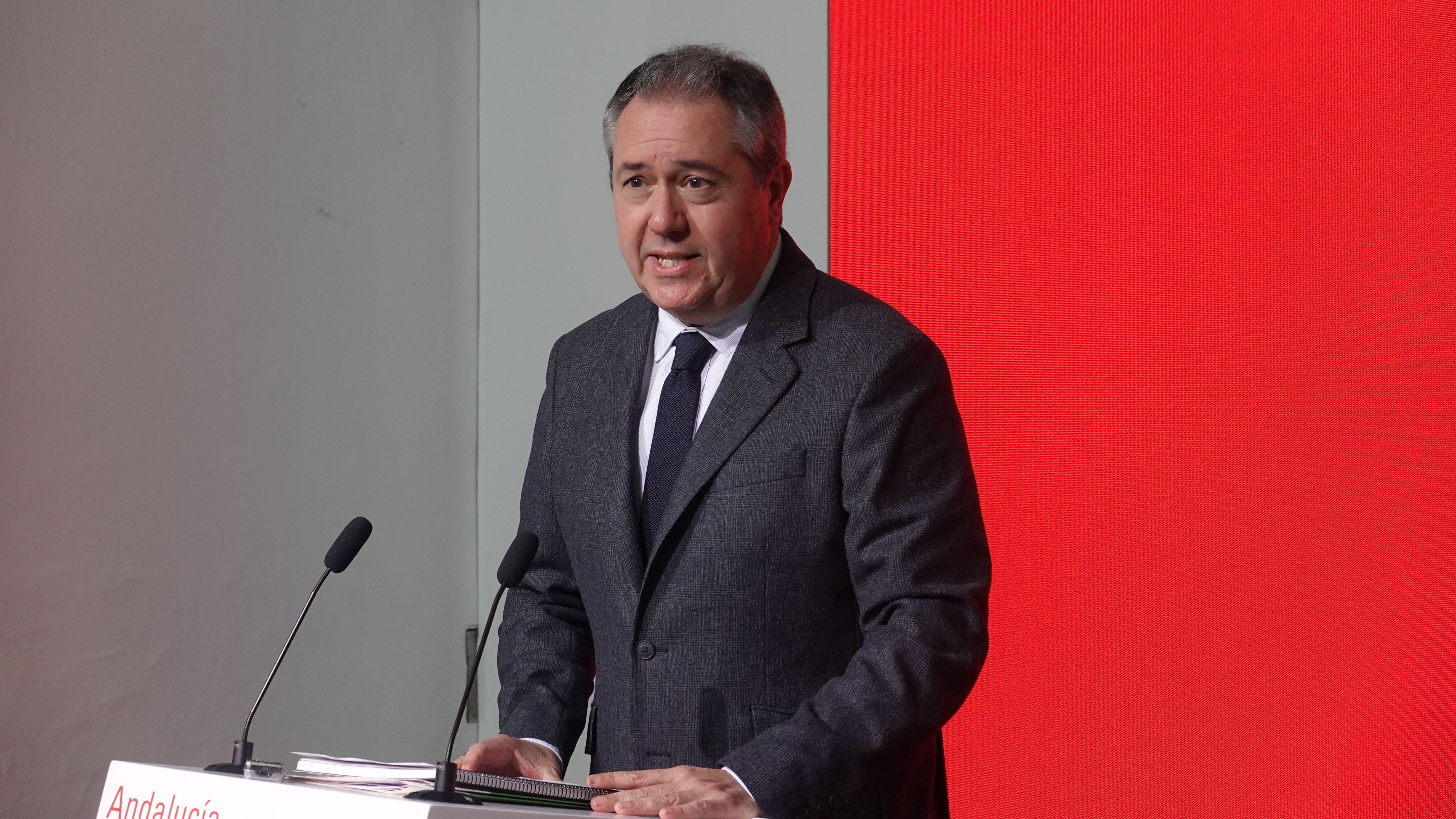 Juan Espadas, secretario general del PSOE-A, en una imagen de archivo.