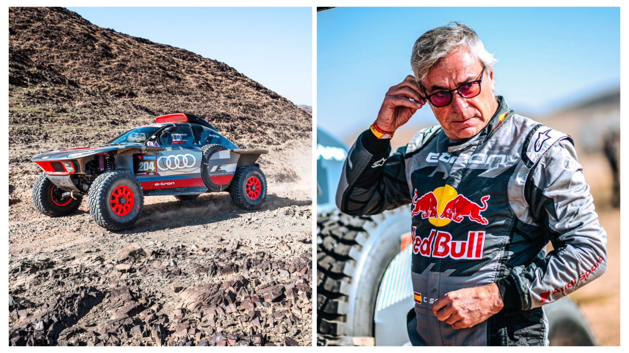 Carlos Sainz ha insultado a Pedro Sánchez mientras hablaba con otros pilotos del Dakar.