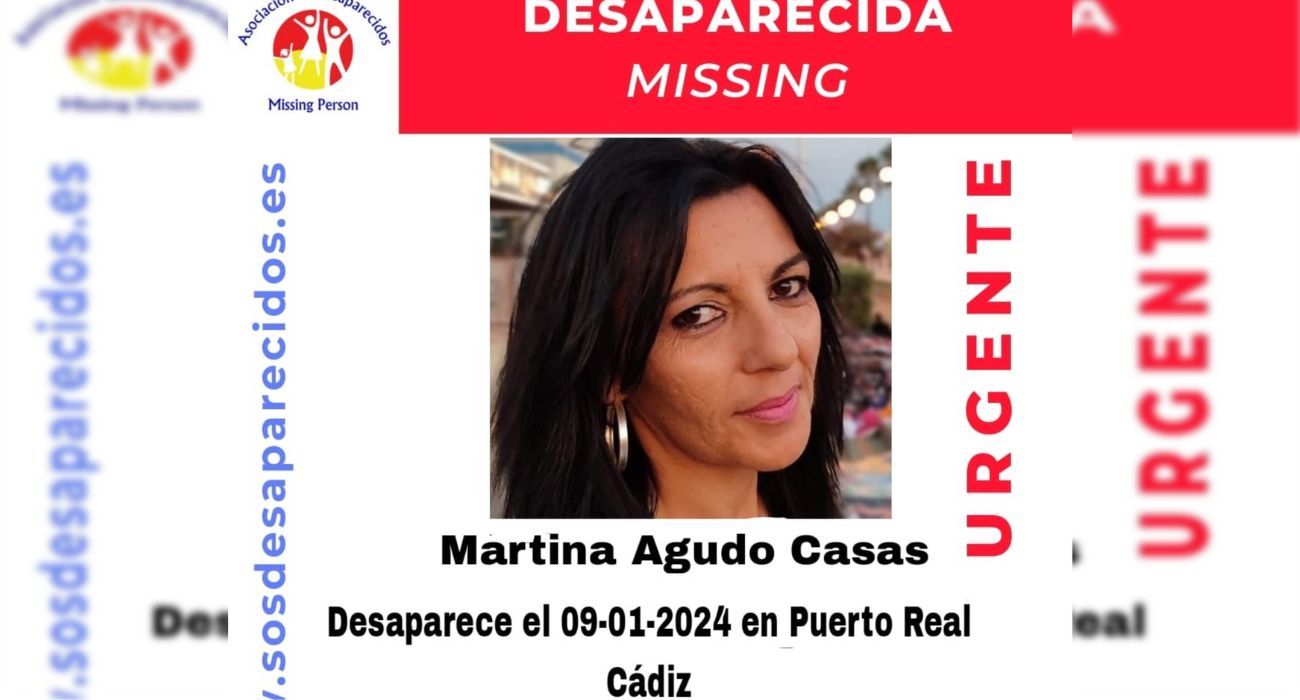 Cartel de búsqueda de Martina Agudo, desaparecida en Puerto Real.