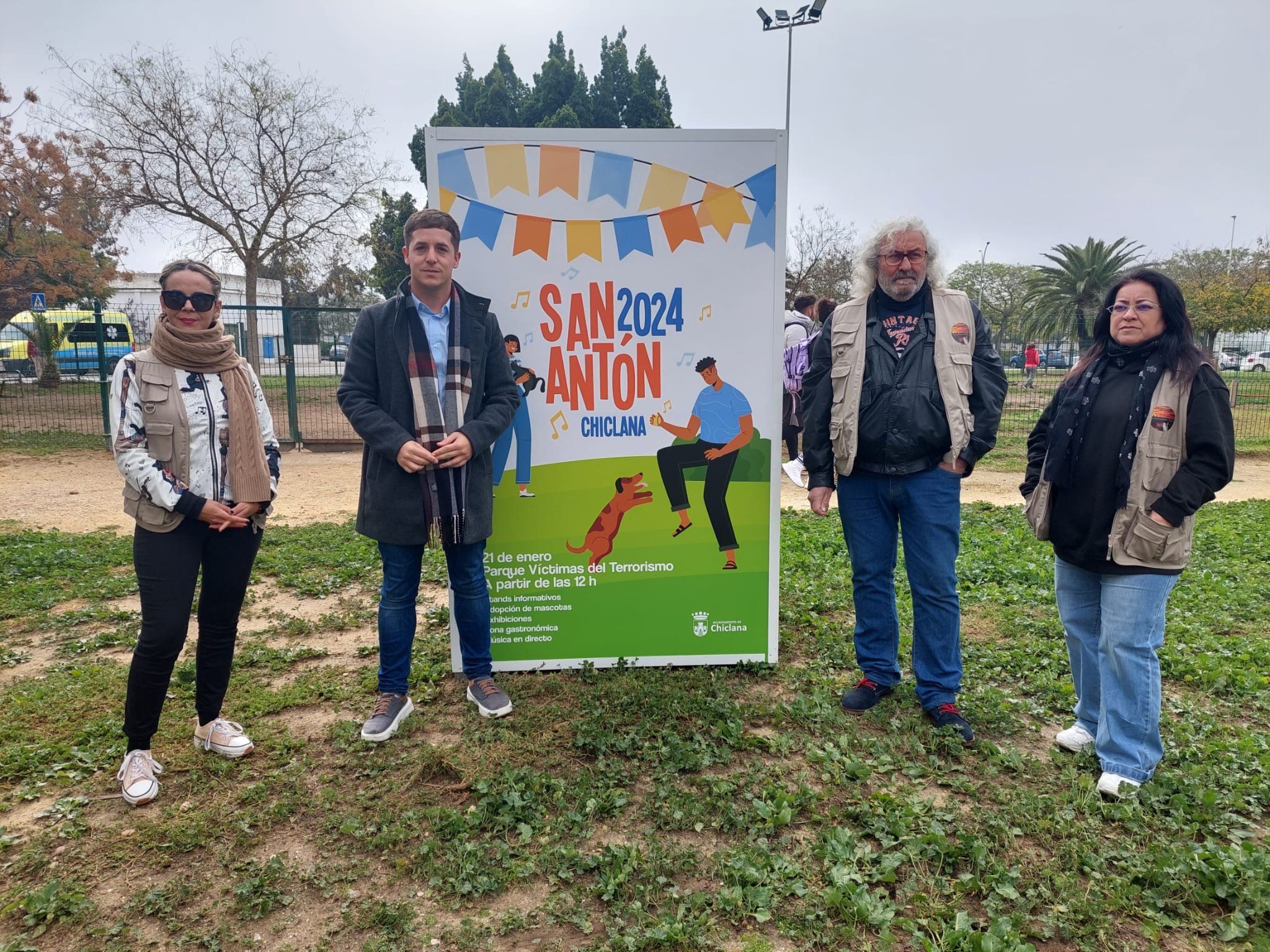 Presentación de San Antón en el Parque Víctimas del Terrorismo, en Urbisur.