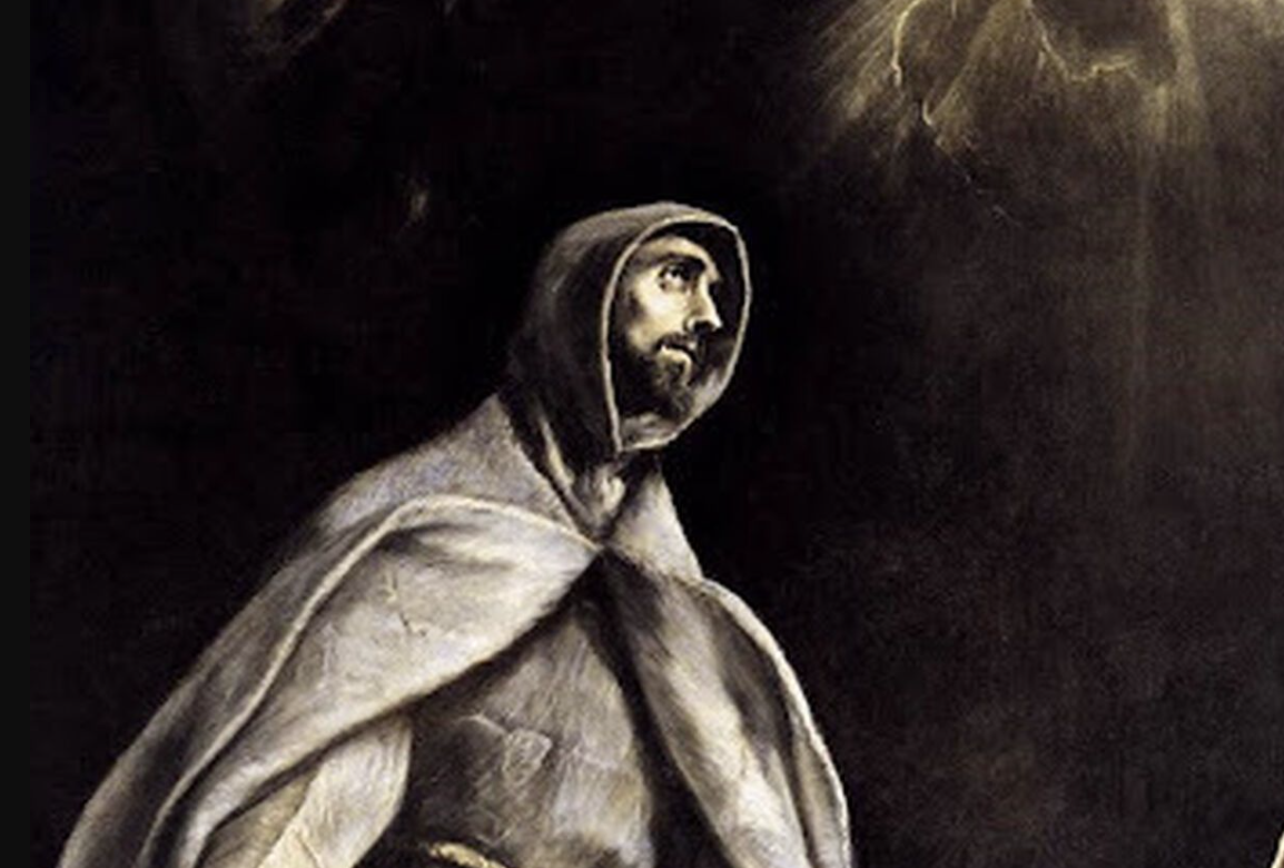 Cuenta atrás para volver a contemplar este cuadro de El Greco en Cádiz. Detalle de 'Visión de San Francisco'.