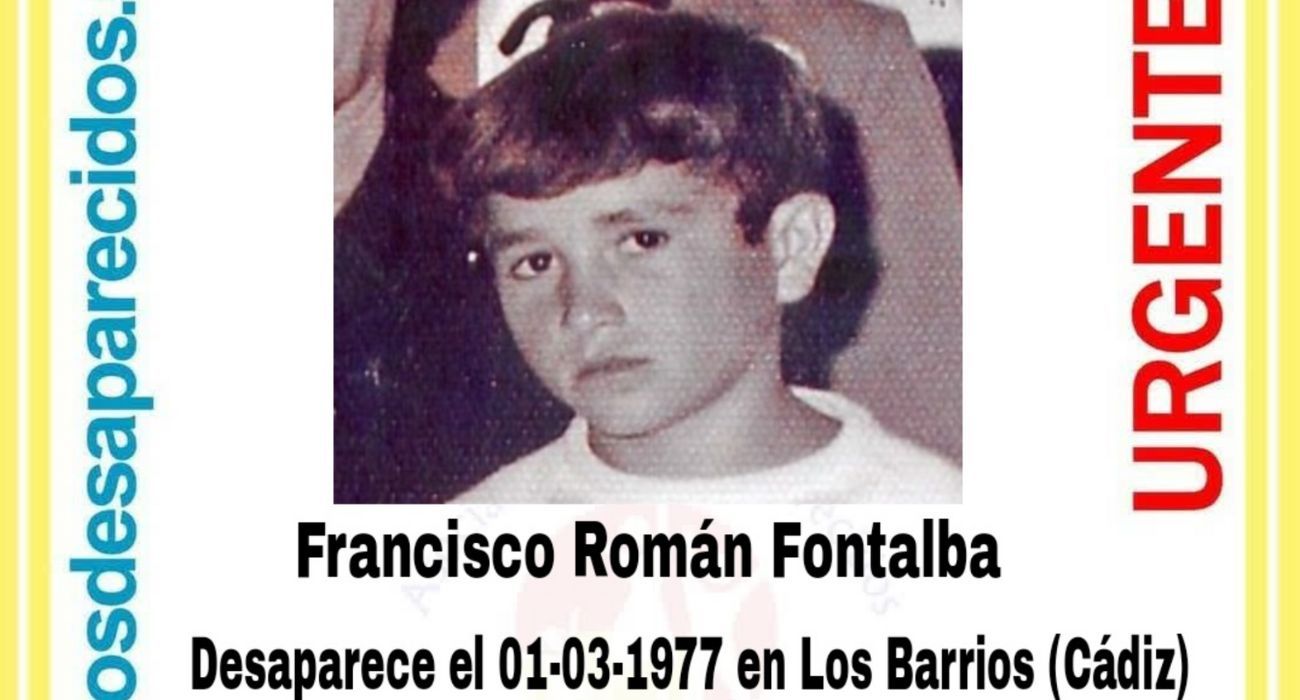 Francisco Román es la persona que lleva más tiempo desaparecida en la provincia de Cádiz.