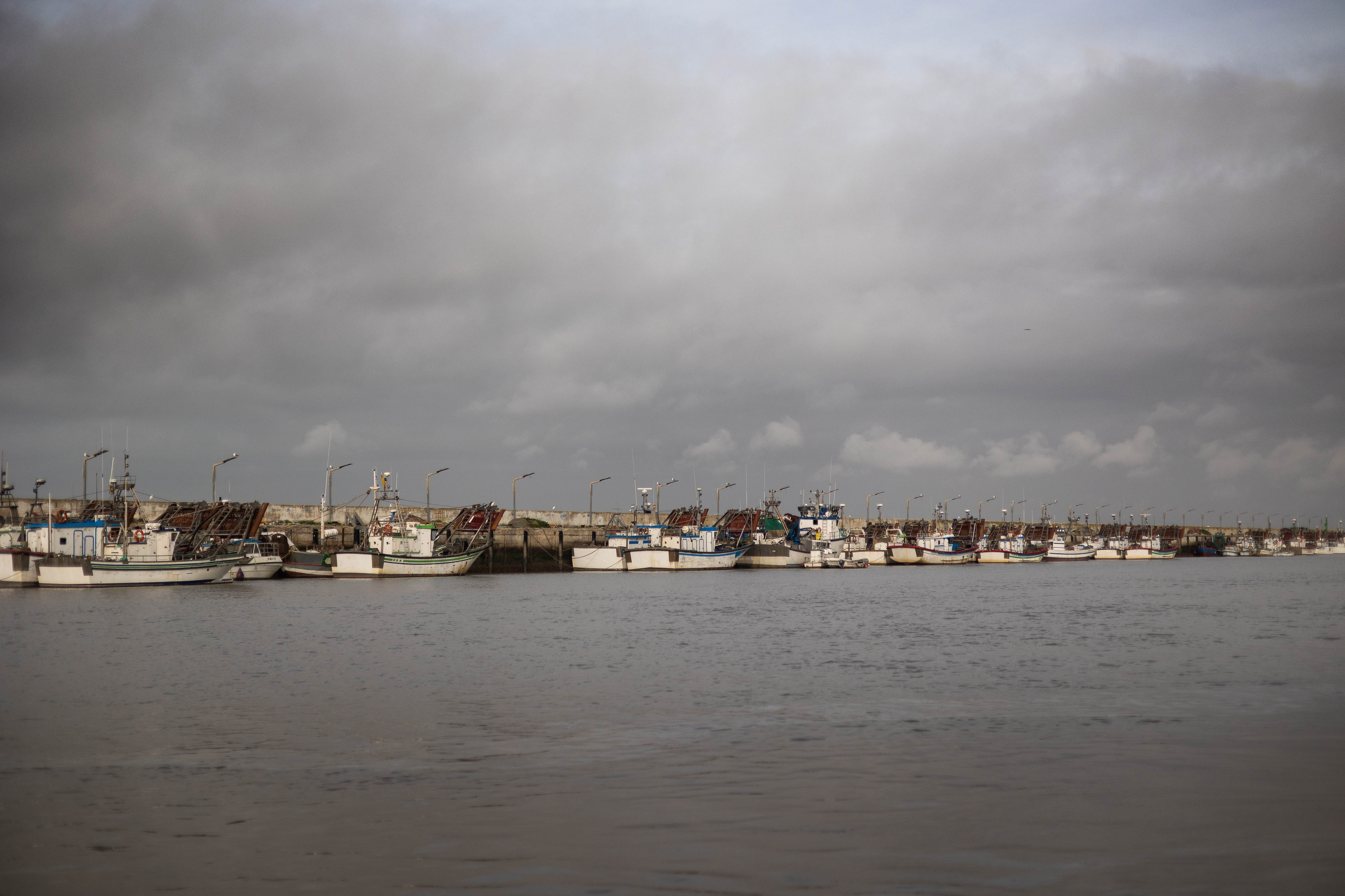 Vista del mar desde el puerto de Bonanza. 