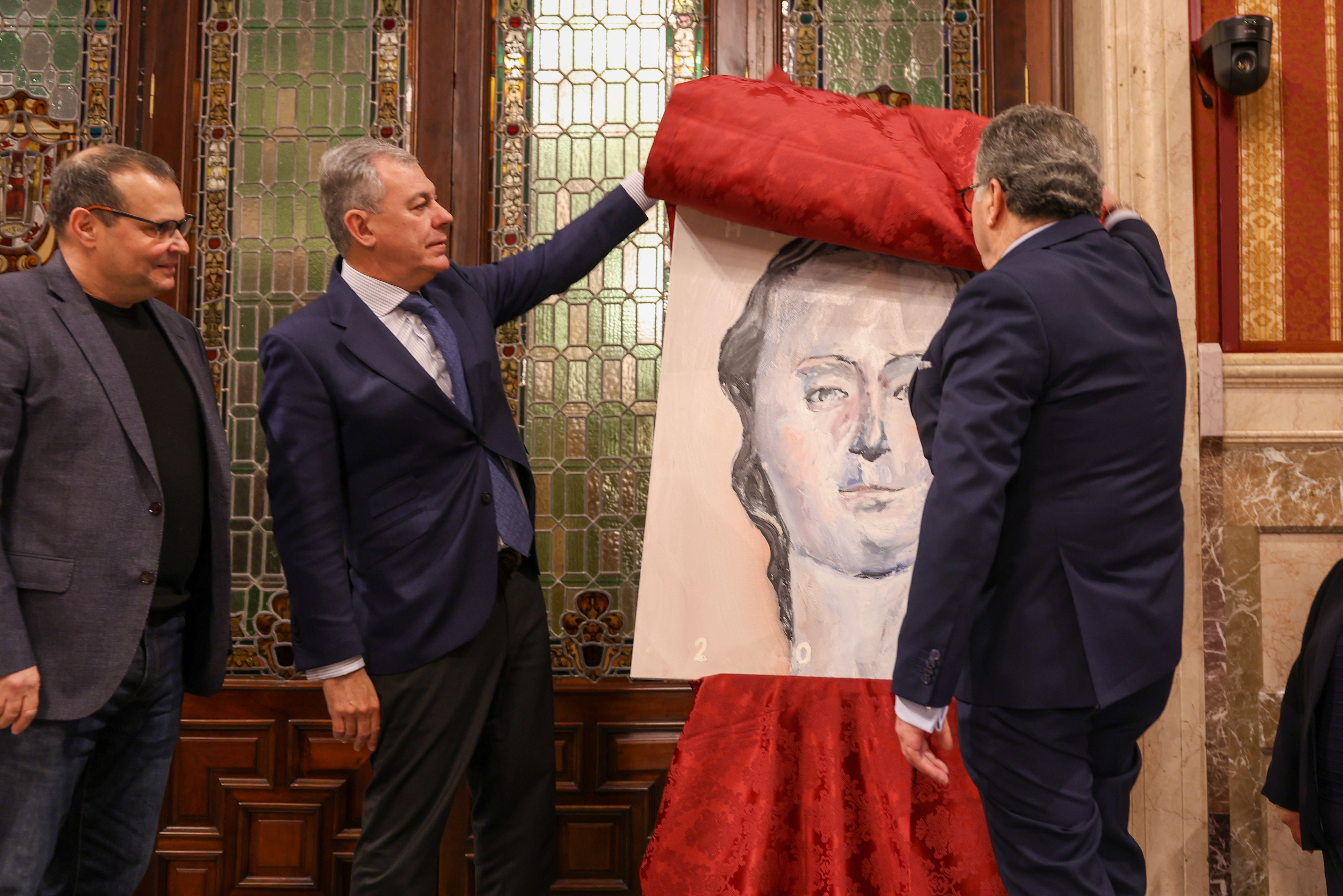 El rostro de la primitiva imagen, argumento del cartel. 