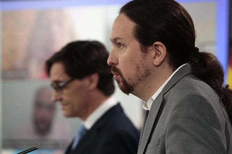 El vicepresidente Pablo Iglesias, en una comparecencia reciente. FOTO: MONCLOA