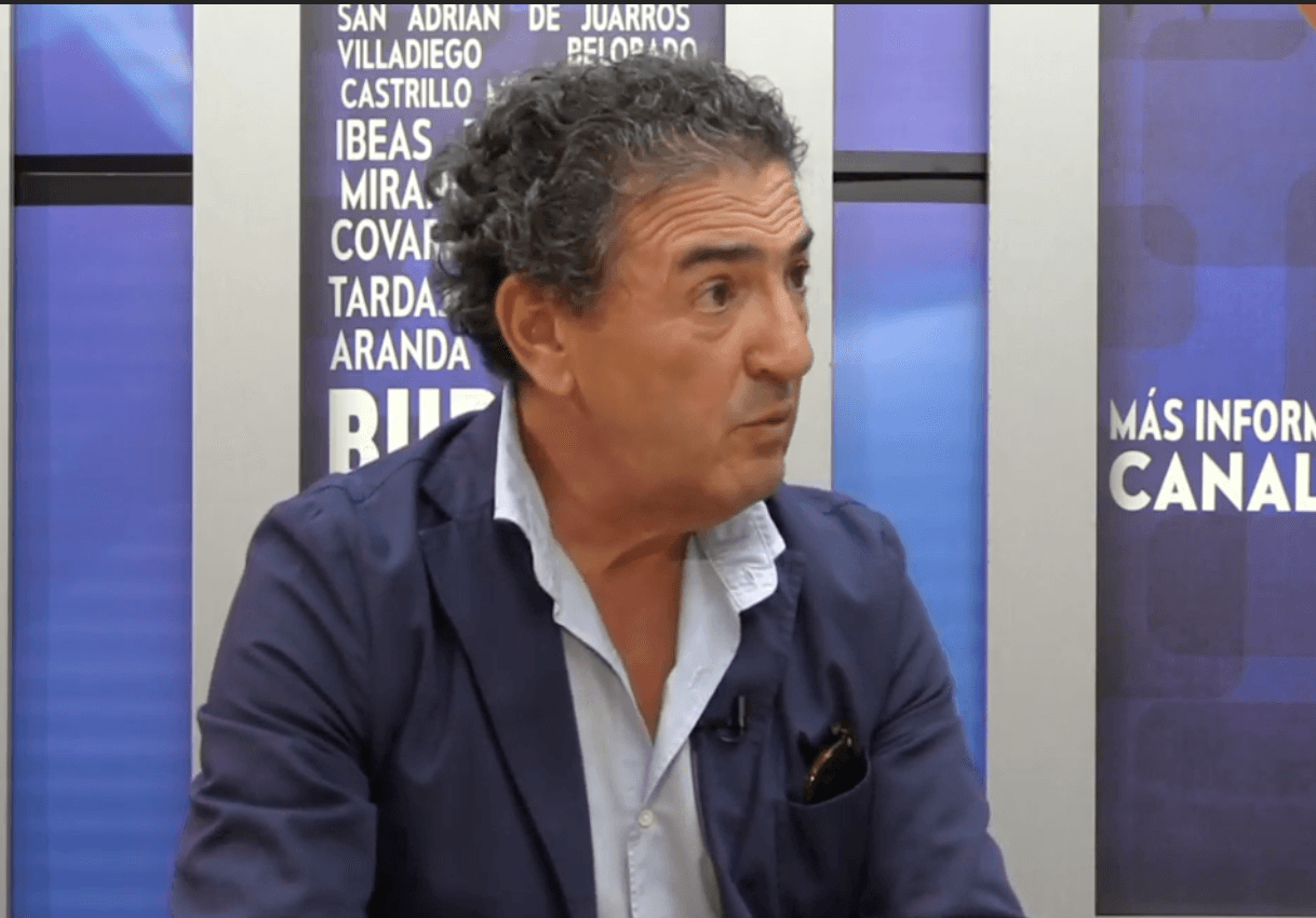 Miguel Ángel Ortiz de Valdivielso, en una entrevista en 'Canal 54 Burgos' antes de su llegada a Jerez.