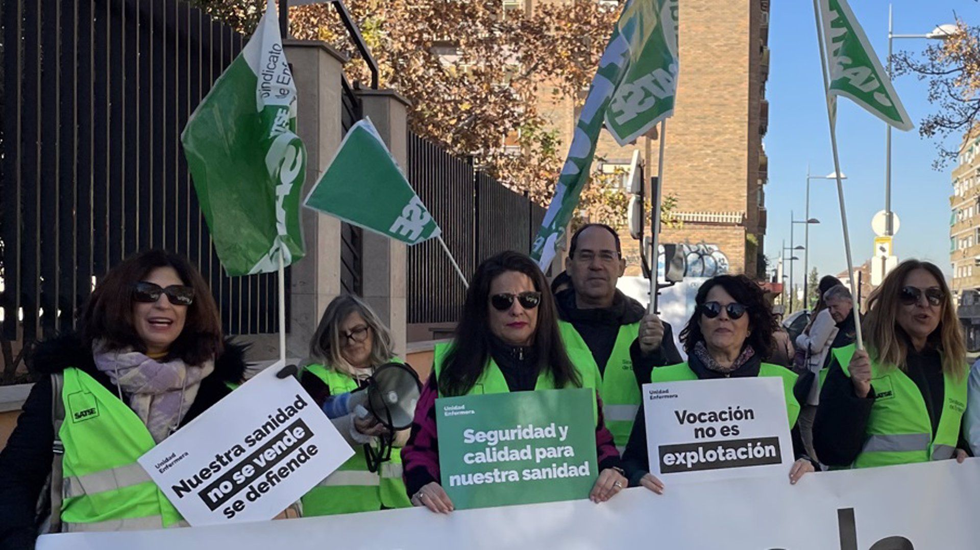 Imagen de Satse en Granada, provincia donde se han iniciado diligencias por la falta de personal. Imagen de Satse en Granada, provincia donde se han iniciado diligencias por la falta de personal.