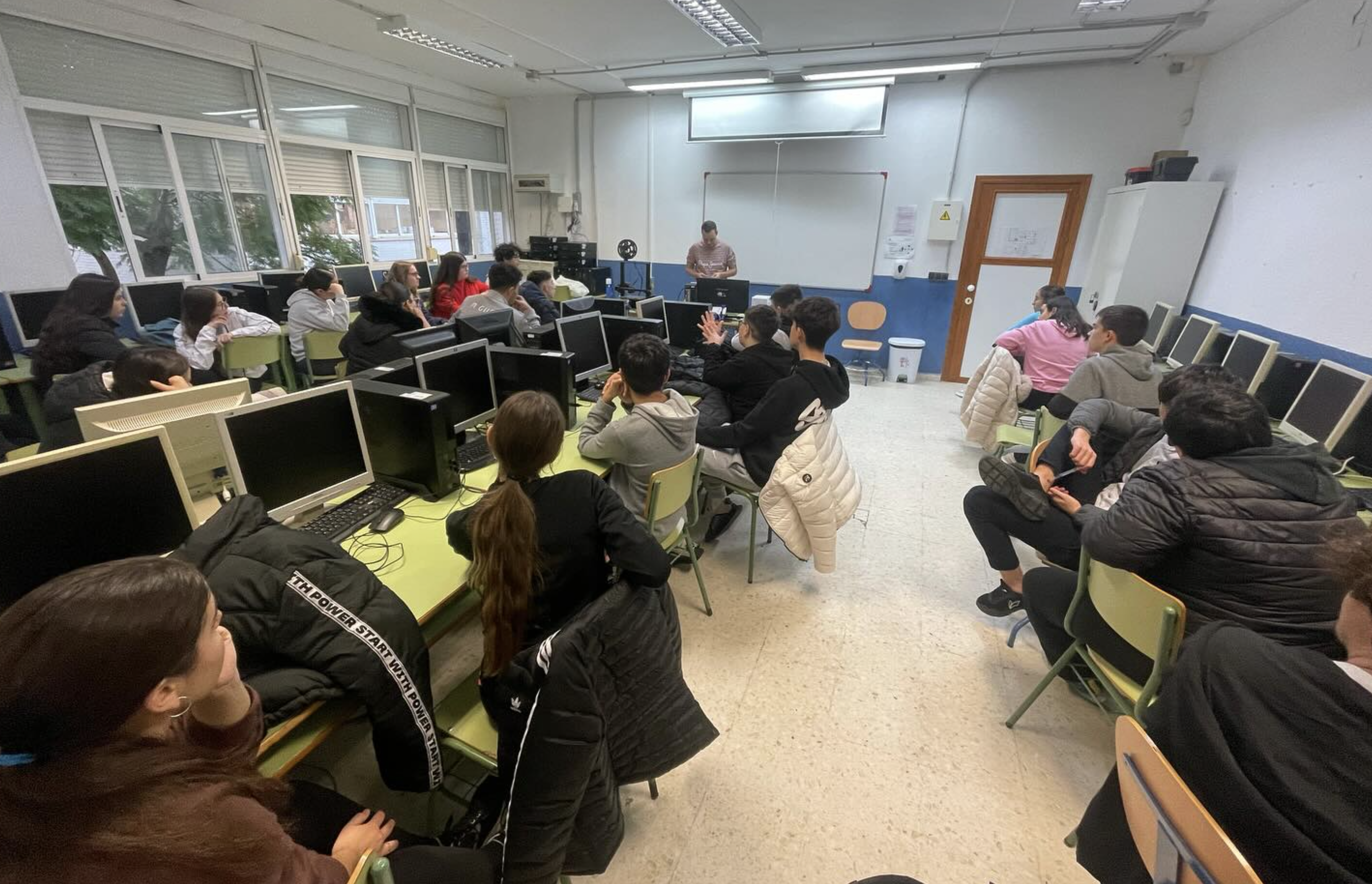 Una clase del IES Pedro Muñoz Seca en una imagen reciente.