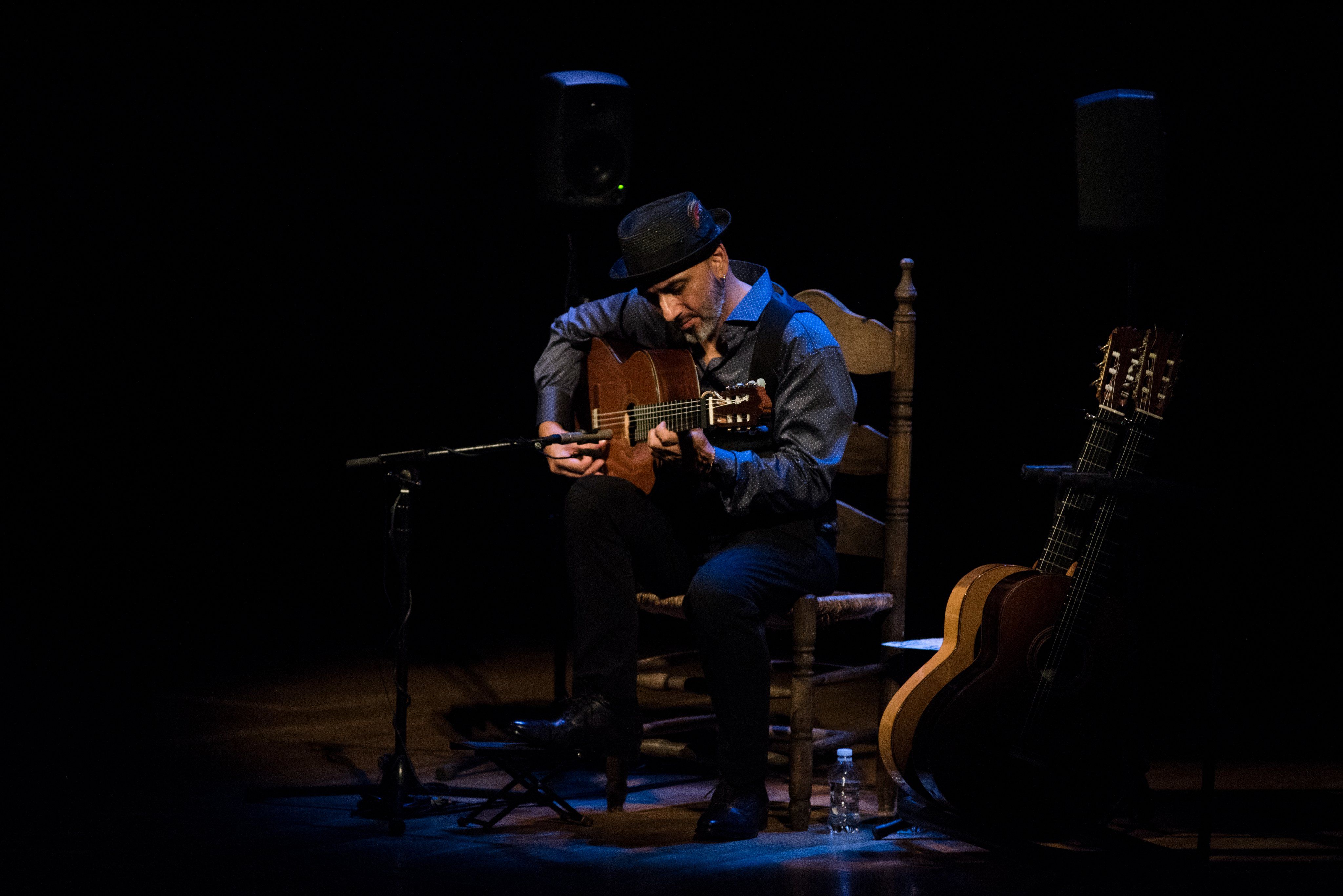 El guitarrista Rycardo Moreno, en la última Bienal de Sevilla celebrada en 2022.