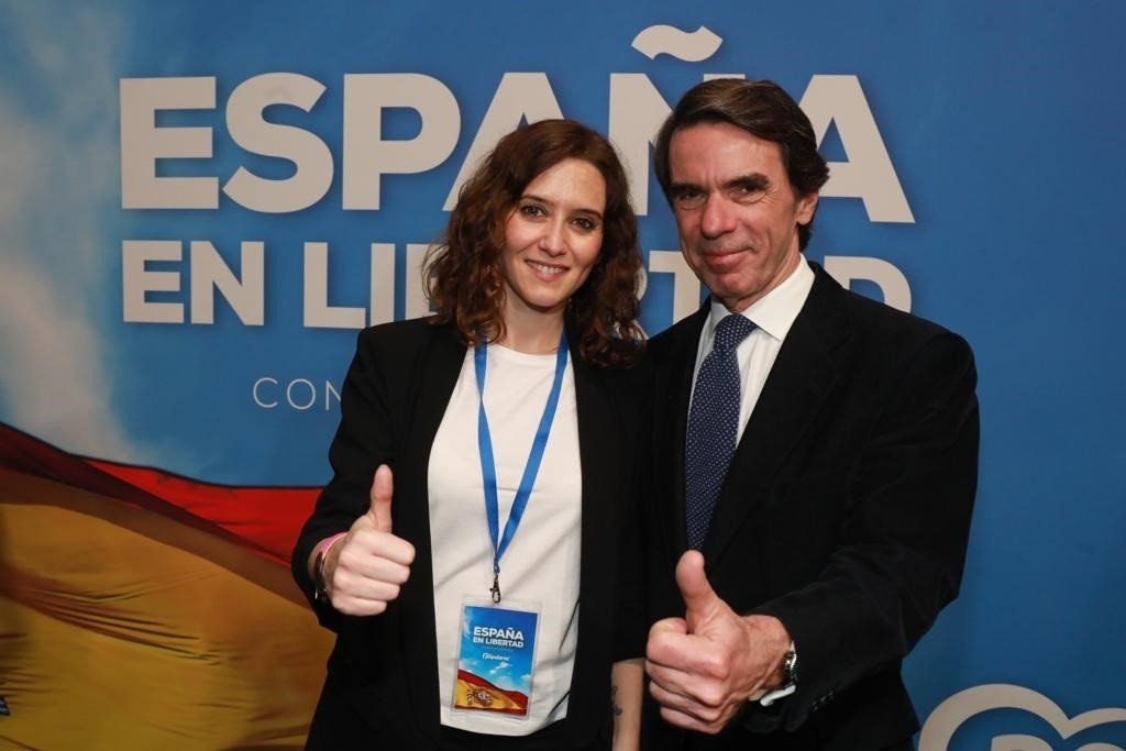 Isabel Díaz Ayuso y José María Aznar, en una imagen de archivo.