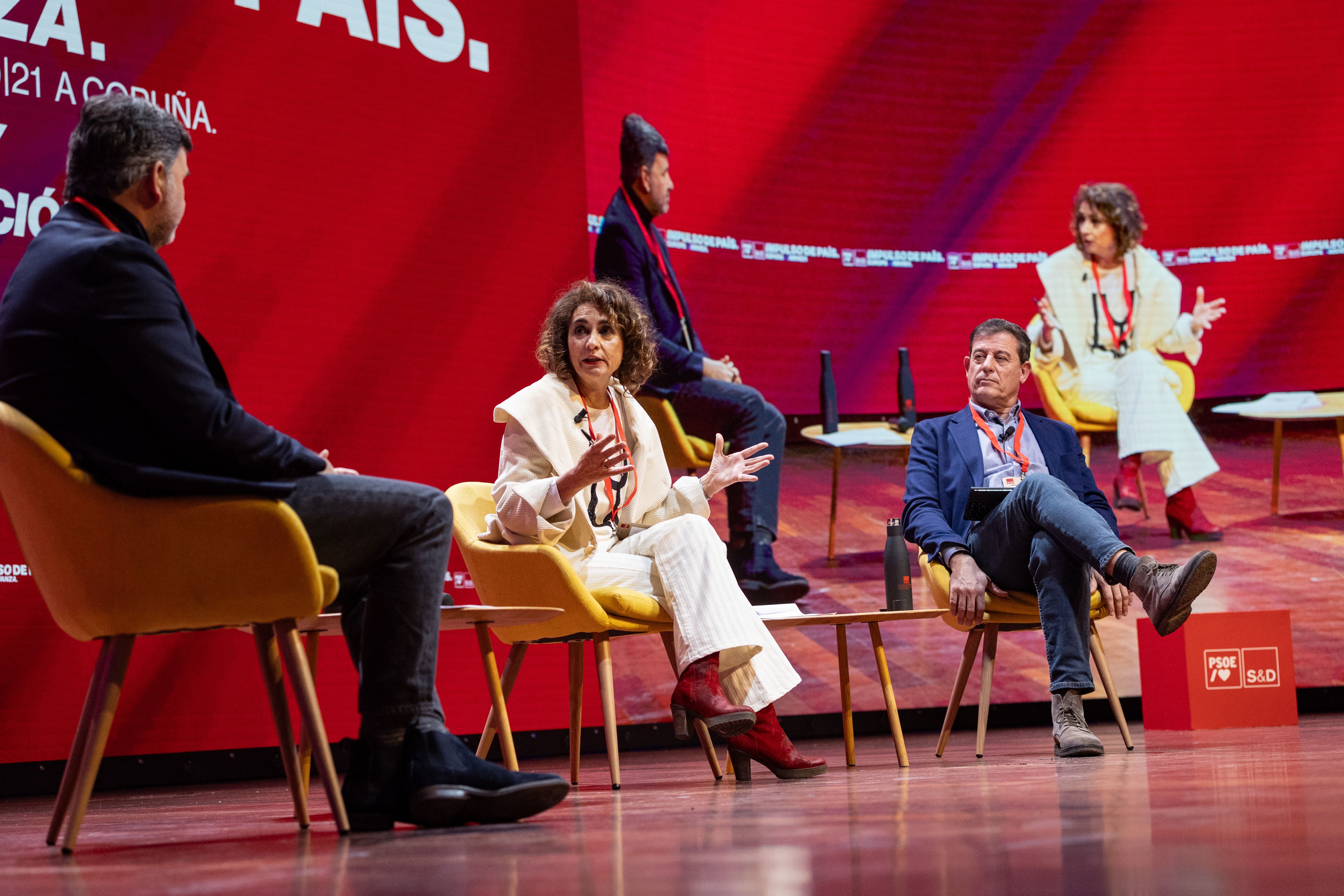 María Jesús Montero en el acto del PSOE.