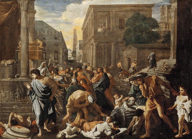 El cuadro 'Los filisteos golpeados por la peste', de Nicolas Poussin (1631).