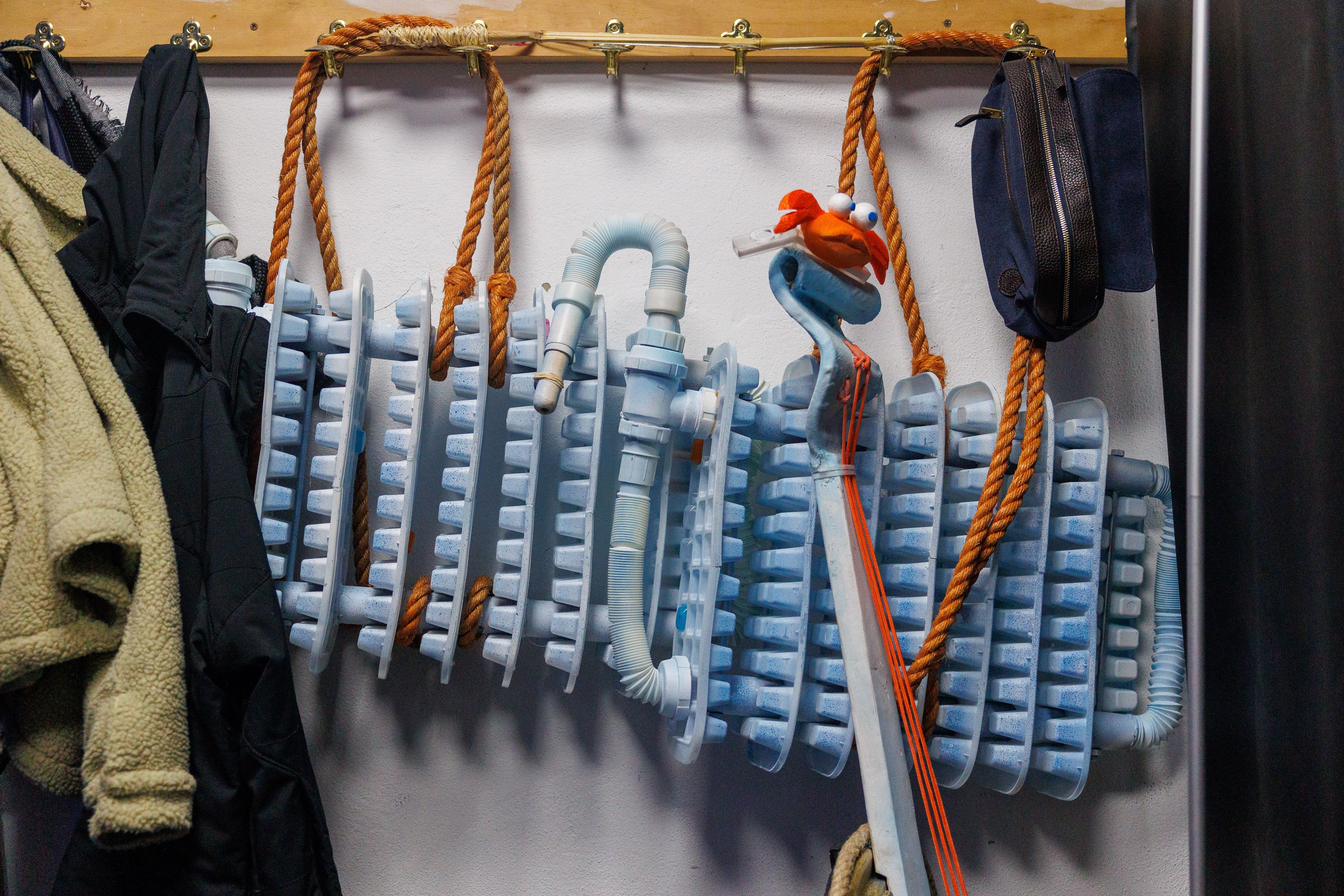 Atrezzo de la chirigotera orquesta del 'Titanic'.