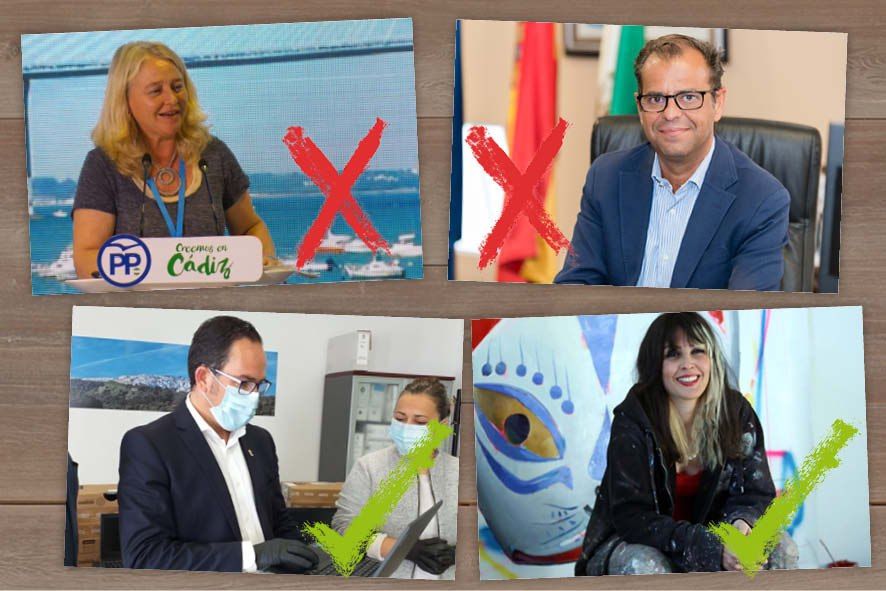 De izquierda a derecha y de arriba abajo: Mercedes Colombo, Juande Mellado, Manuel Flor y Ana Barriga.