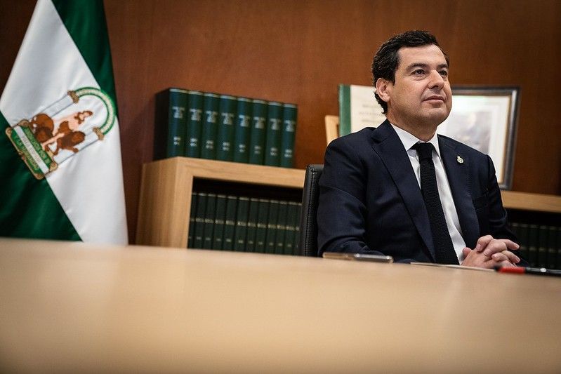El presidente andaluz, Juan Manuel Moreno.
