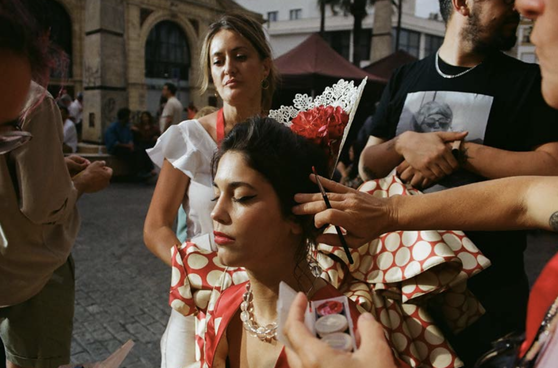 Rodaje del spot 'Gitana', de Cruzcampo, en la provincia de Cádiz.