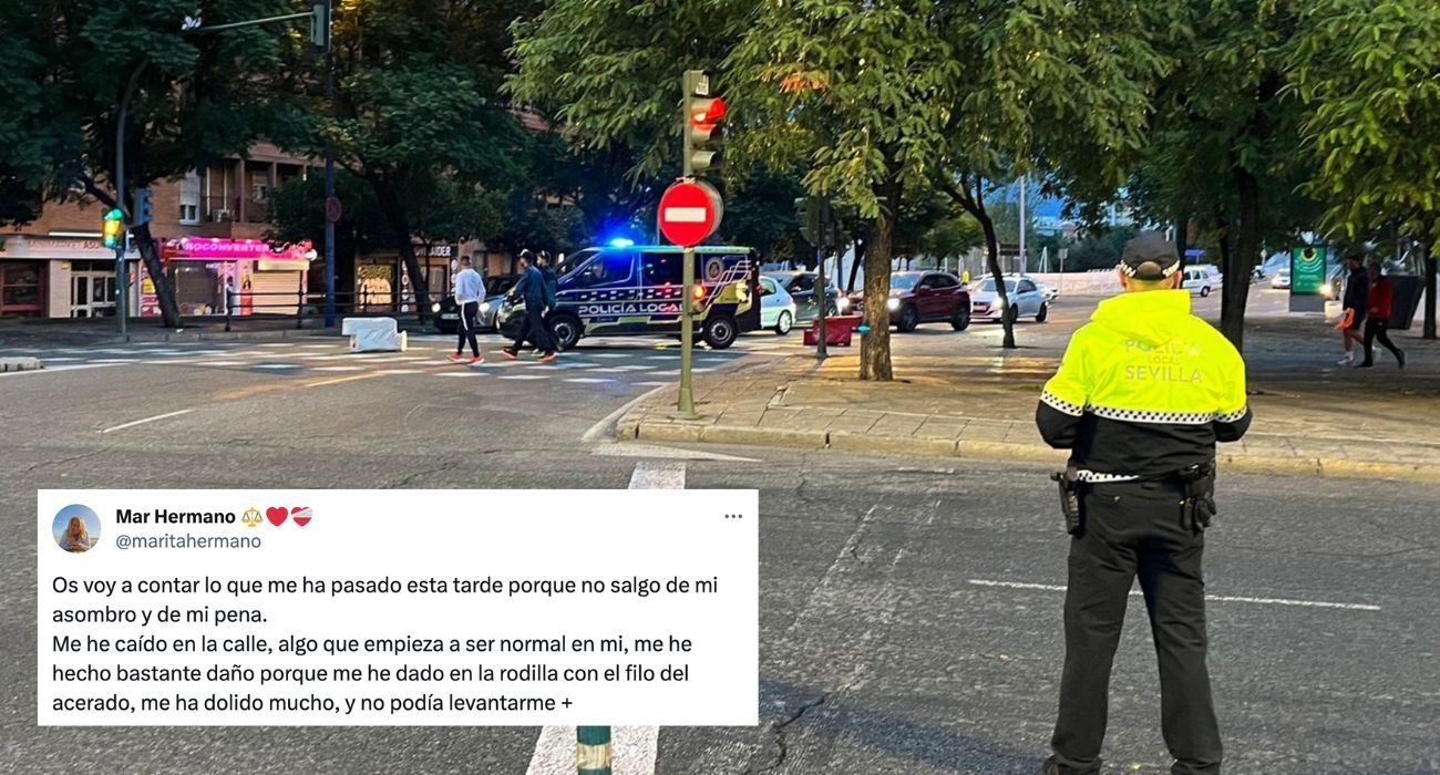 Una abogada ha denunciado la falta de solidaridad tras caerse al suelo en Sevilla.