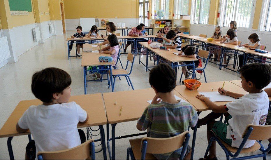 Alumnos en un aula de Andalucía, en una imagen de archivo.
