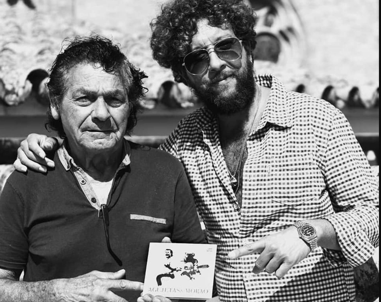 Diego Agujetas, junto a Pepe del Morao, en una imagen promocional de su último trabajo discográfico.