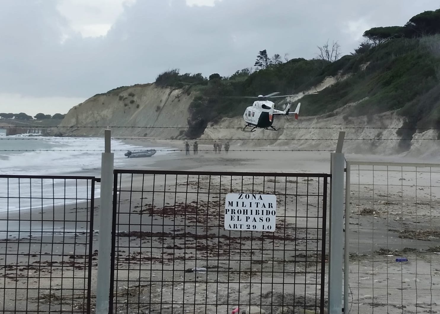 Zona en la que se ha producido el accidente. FOTO: CAYETANO FIGUERAS