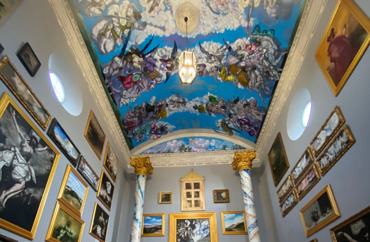Interior de la Capilla del Arte, entre Olvera y Torre Alháquime, en la Sierra de Cádiz.