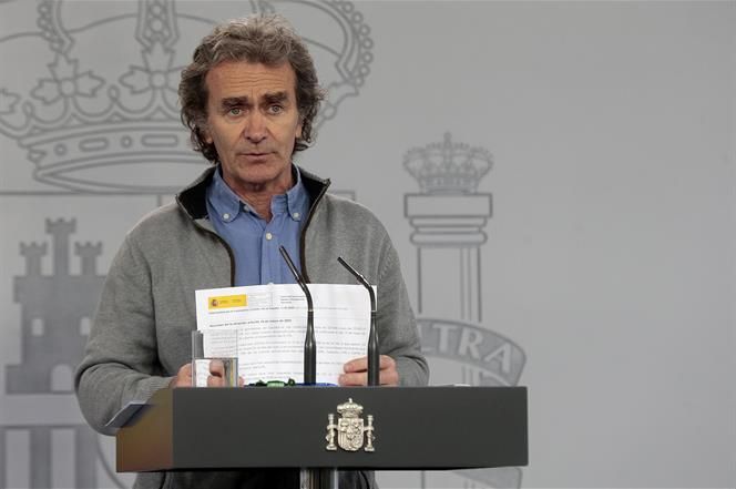 Fernando Simón, director del Centro de Coordinación de Alertas y Emergencias Sanitarias, en rueda de prensa. FOTO: MONCLOA