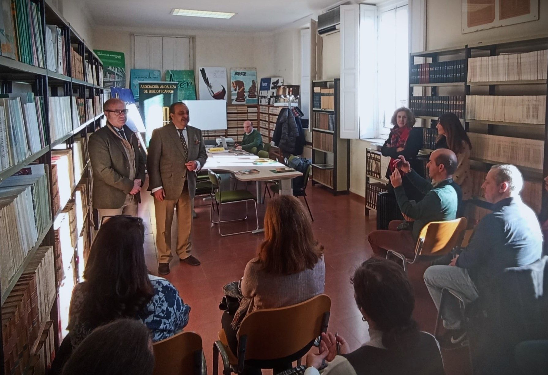 Francisco Zurita, delegado de Cultura de Jerez, en la presentación de las Jornadas Bibliotecarias Andalucía.