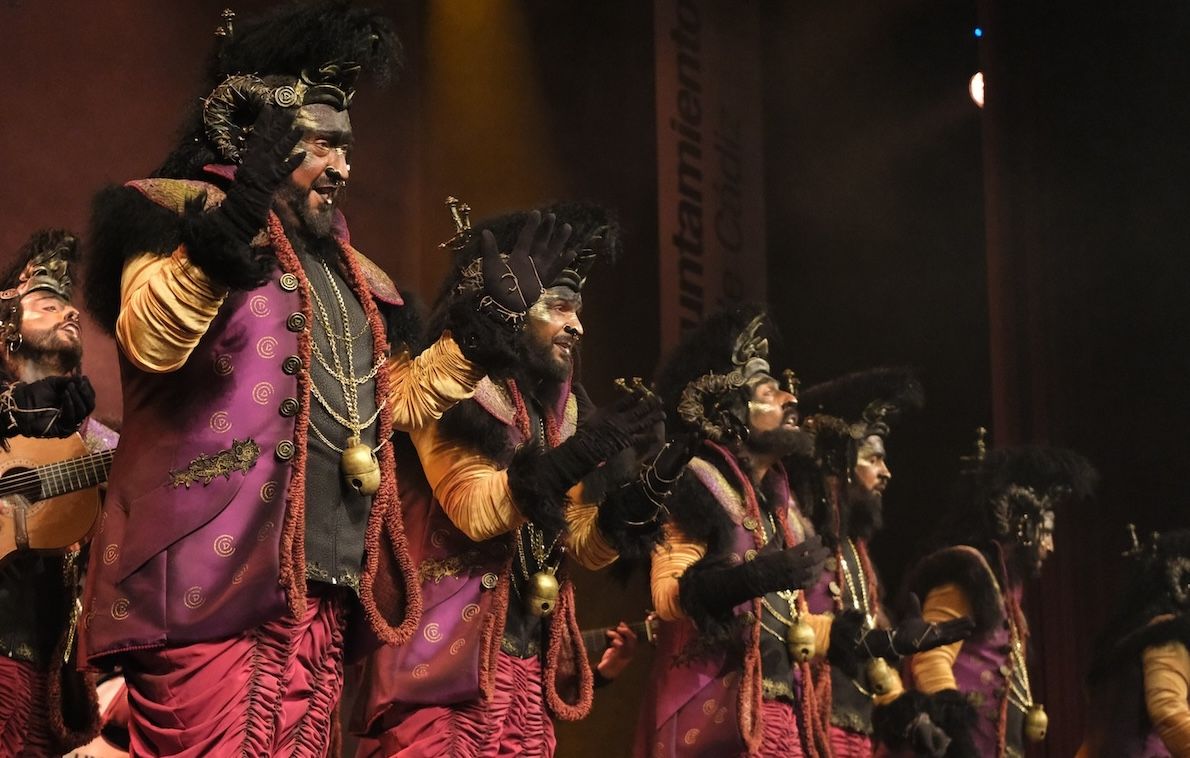 La oveja negra, primer premio en la modalidad de comparsas del pasado Carnaval de Cádiz.